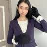 李宁骑行手套冬季男女士保暖棉毛线针织加绒黑手套触屏防寒电动车 晒单实拍图