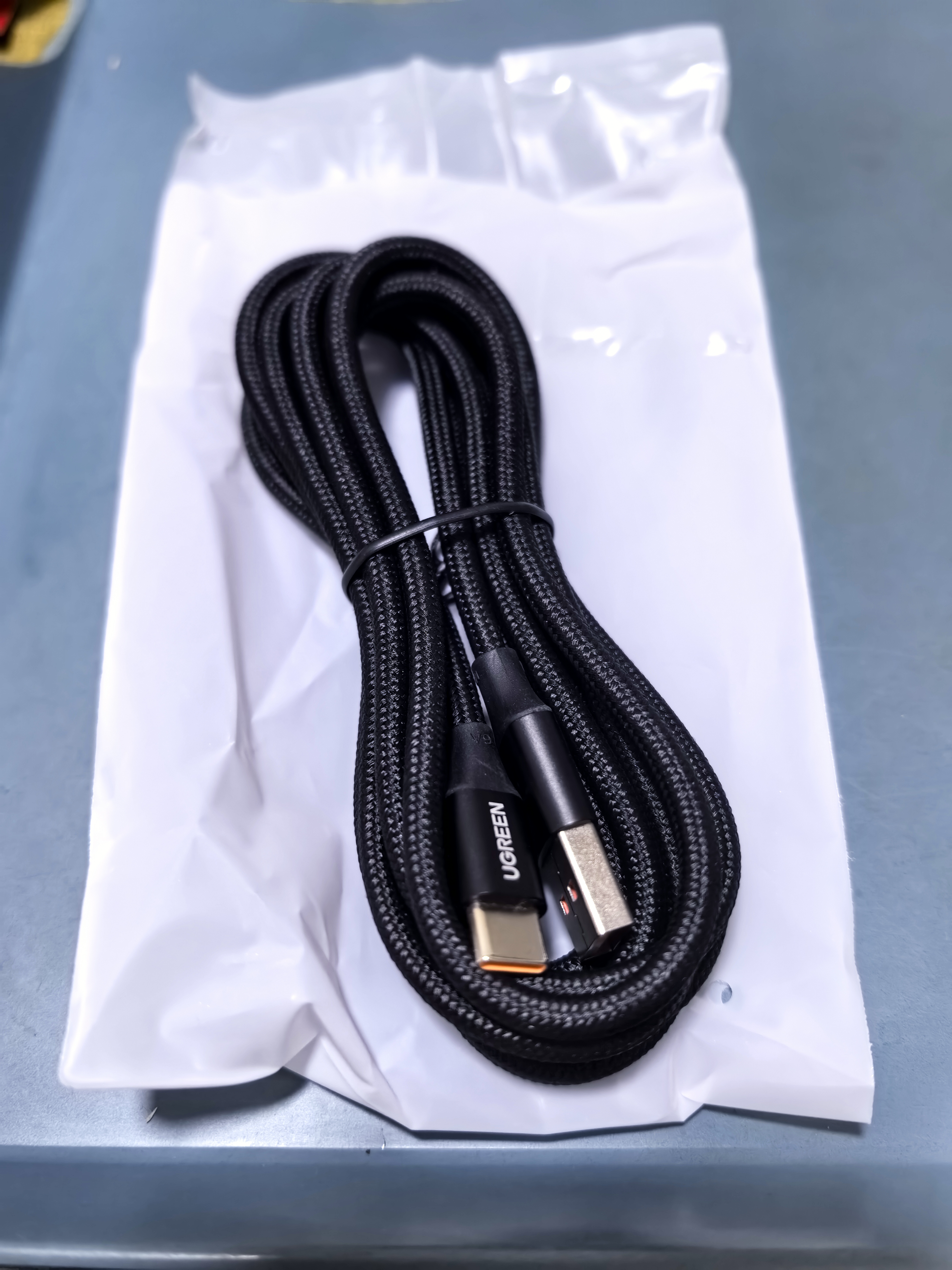 绿联Type-C数据线6A/5A充电器线100W/66W适用华为Mate90/70Pro/P80/70小米荣耀 【6A闪充编织线】2米-黑色 实拍图
