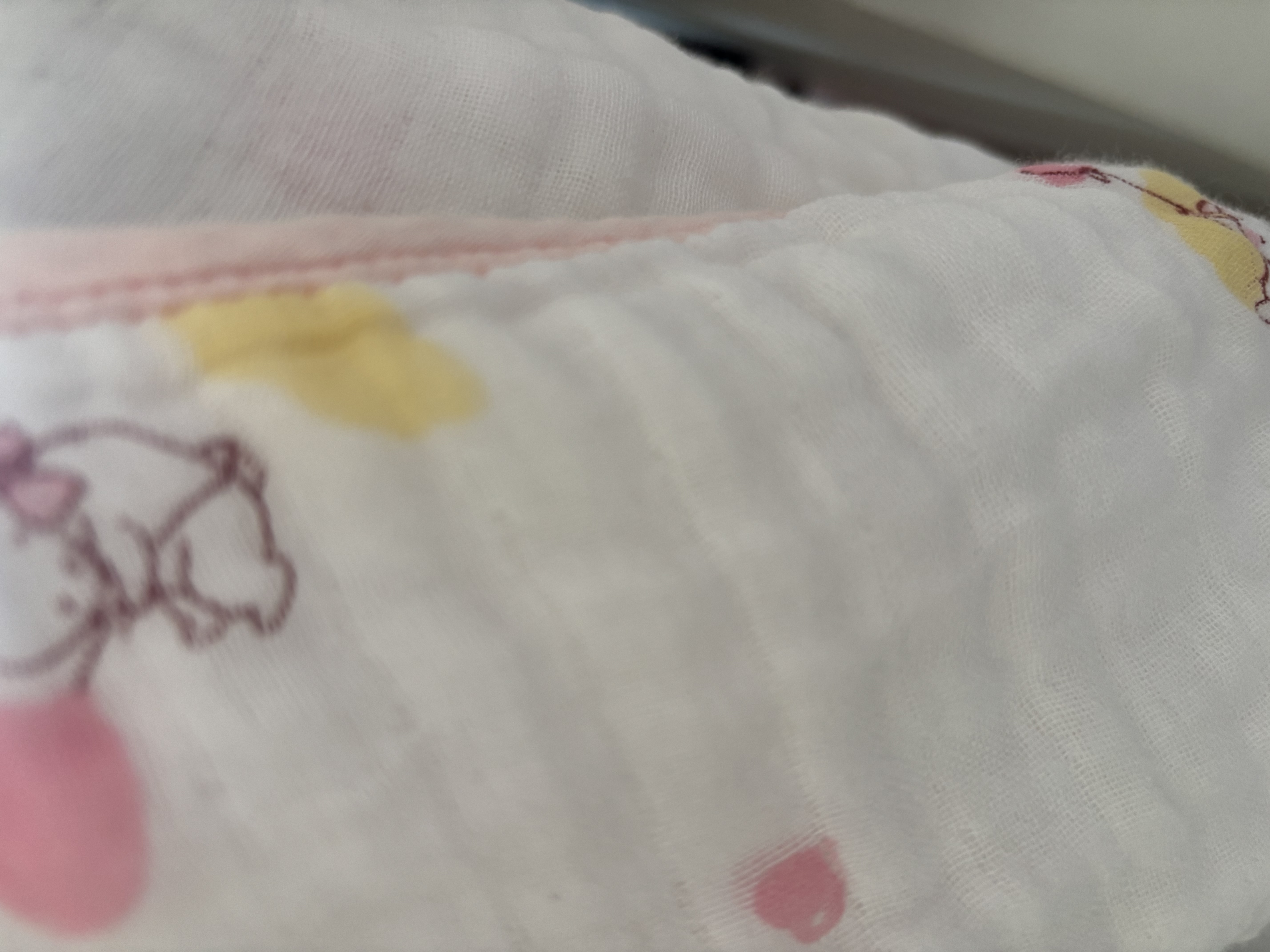 全棉时代儿童水洗纱布面巾纯棉7A抗菌洗脸小毛巾 礼盒2条装 浅夏30×50cm 实拍图