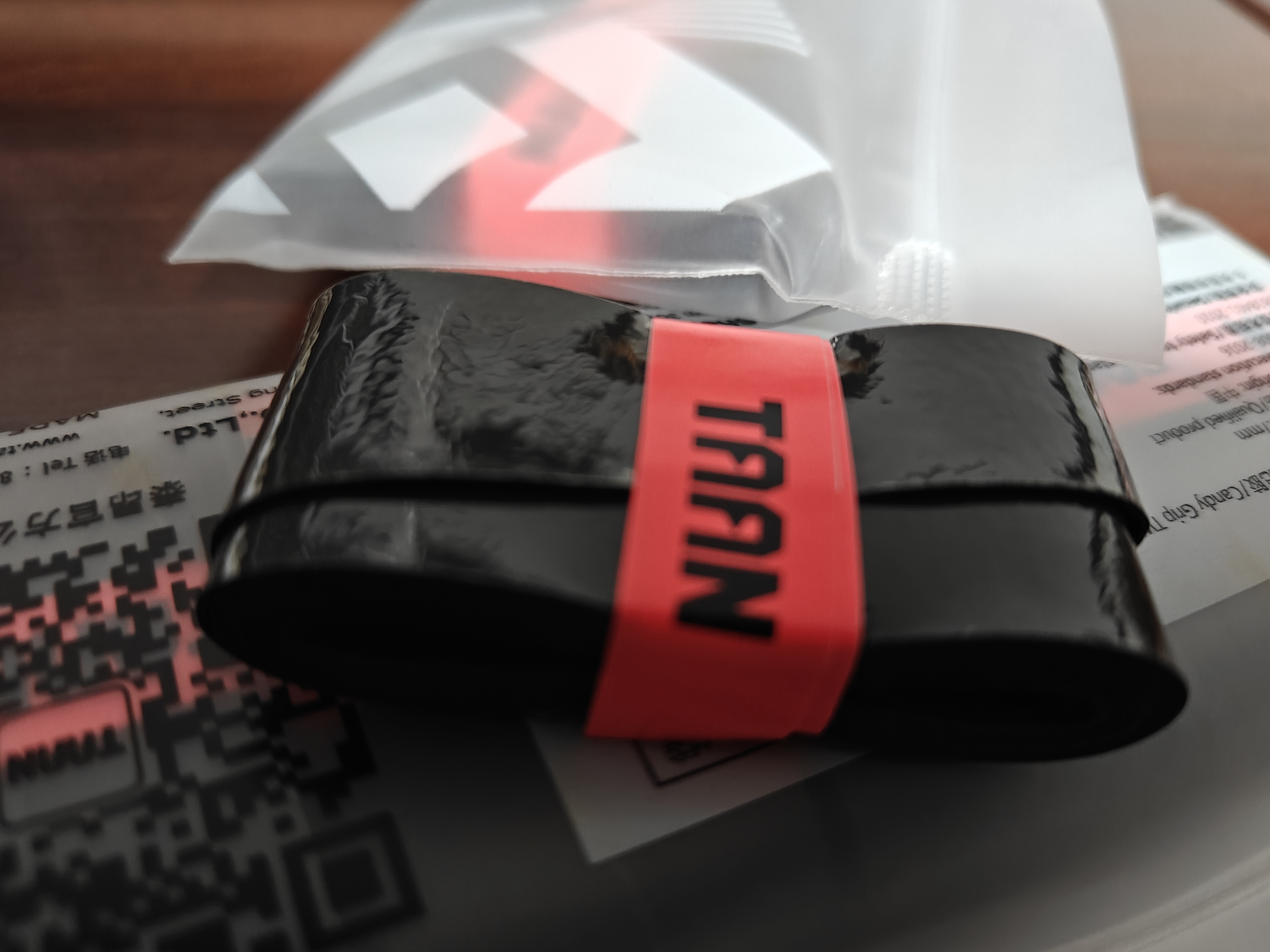 Taan泰昂羽毛球拍网球拍手胶吸汗带防滑微粘性TW880黑色5条装 实拍图