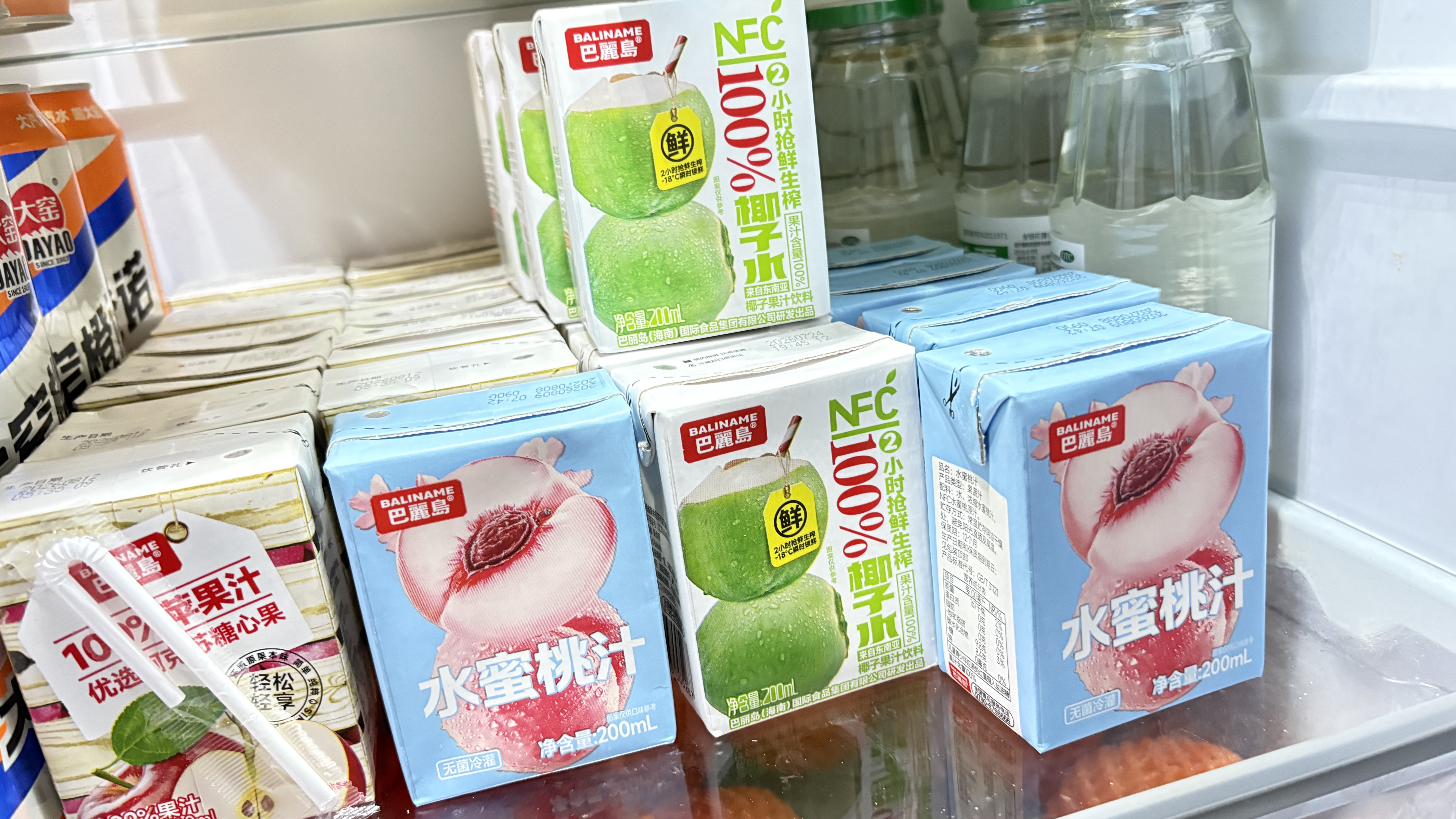 巴麗岛果汁饮料100%水蜜桃200ml*12盒无添加纯果汁儿童饮料 实拍图