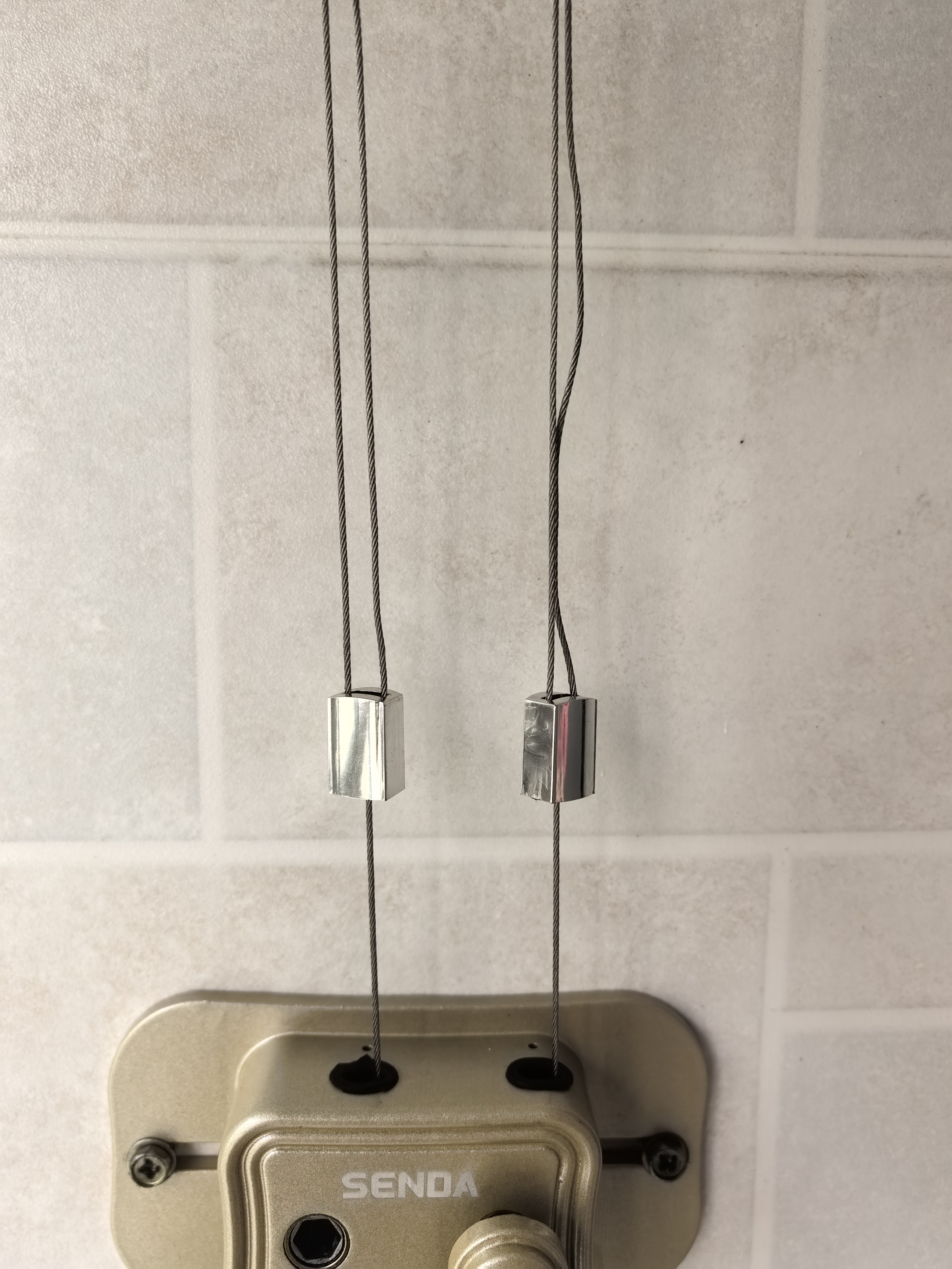 胜达手动晾衣架手摇器通用手摇升降器阳台晒衣架配件免打孔摇把手 实拍图