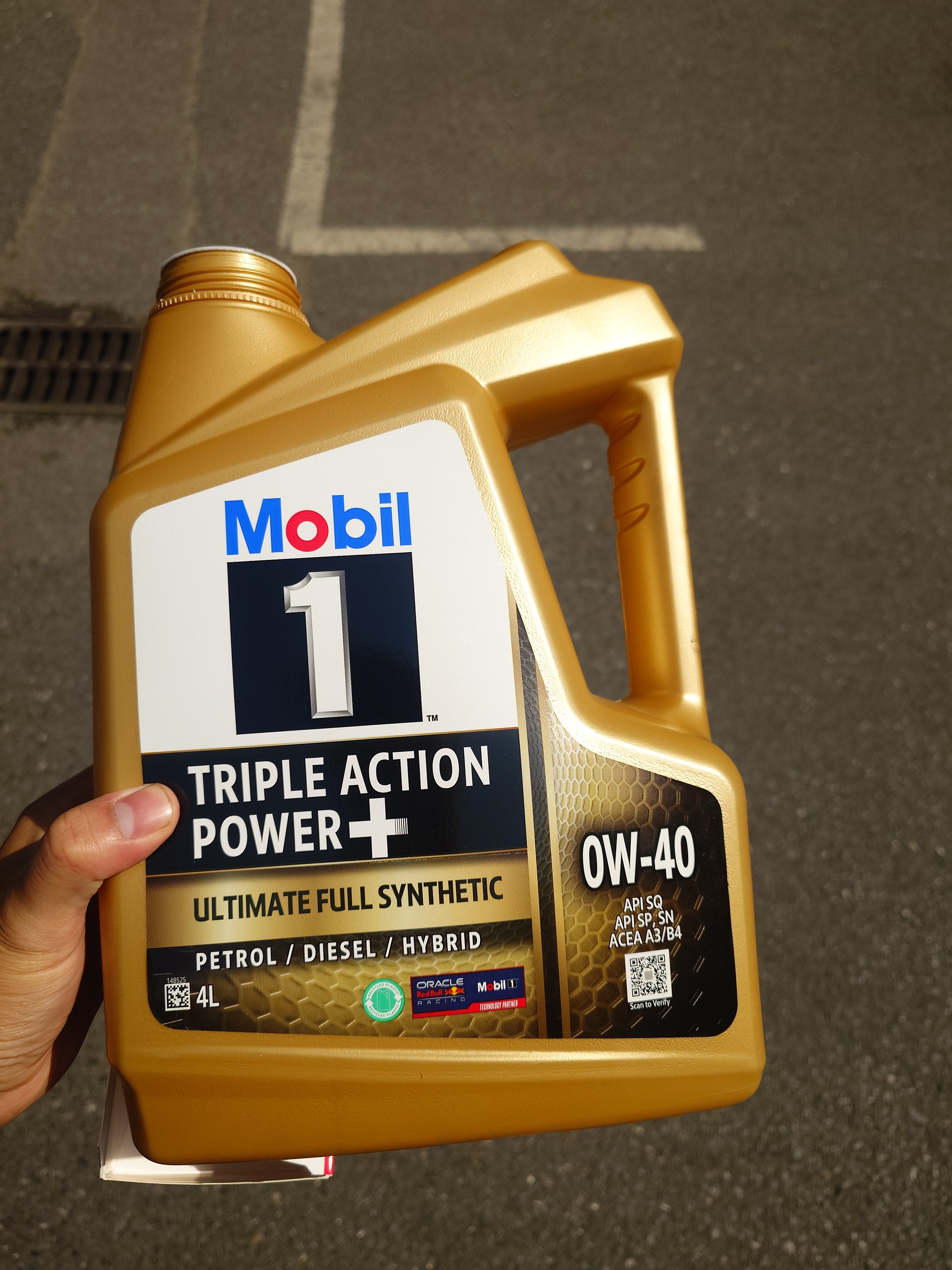 美孚（Mobil）金美孚保养单次卡 0W-40 SP 4L  含机油+机滤+工时 新加坡原装 实拍图