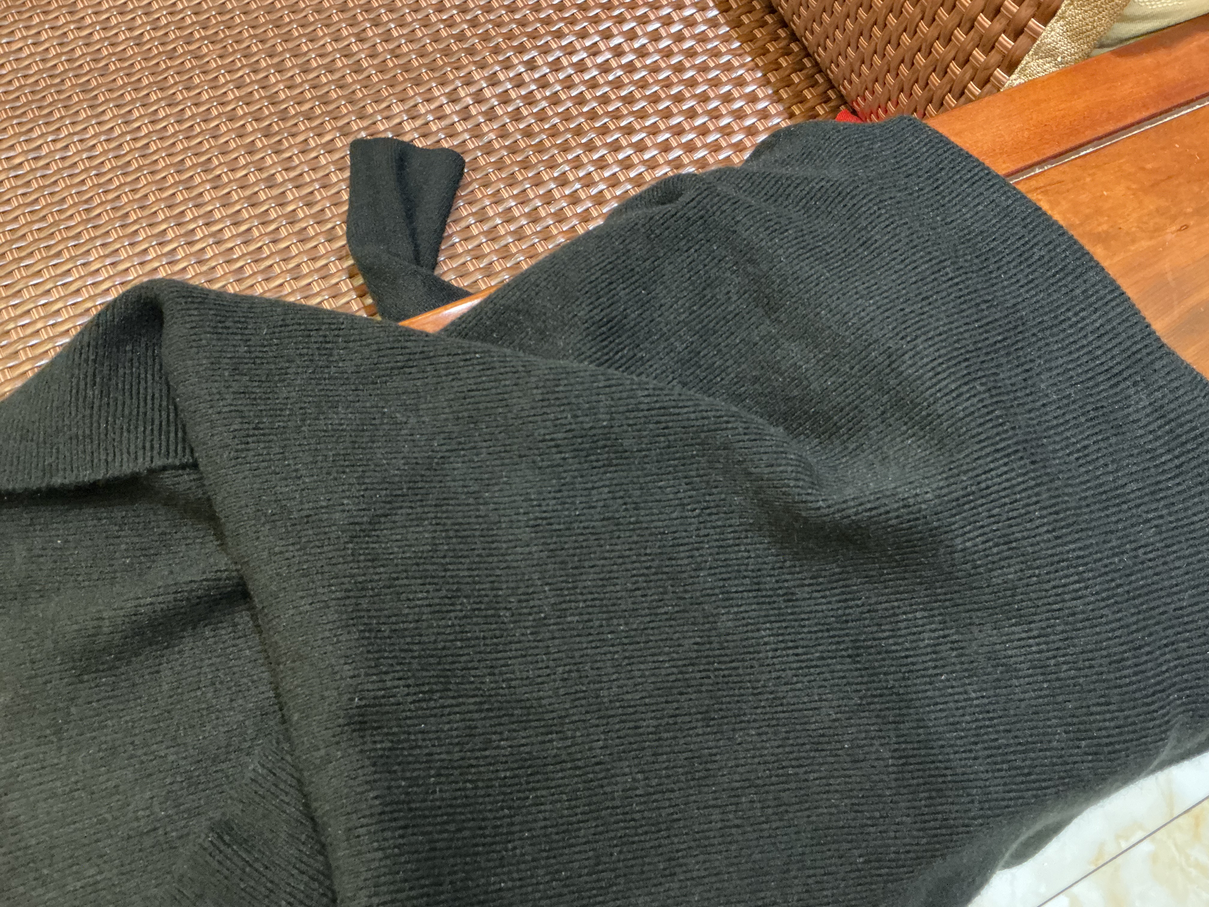 猫人2026新款无缝针织衫女中高领套头黑色打底衫内搭修身保暖毛衣上衣 实拍图