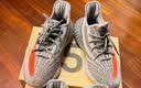 阿迪达斯  Yeezy 350椰子经典灰橙 春秋透气运动鞋女 GW1229  36 实拍图