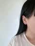 戚小米999纯银螺丝拧扣养耳洞耳钉女耳骨钉耳棒双头男睡觉免摘防掉耳环 999银圆头耳钉4mm（2只价） 实拍图