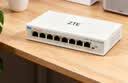 中兴（ZTE）8口全2.5G网口以太网交换机 企业级交换器 监控网络网线分线器 分流器 ZXSLC LUMA008 实拍图