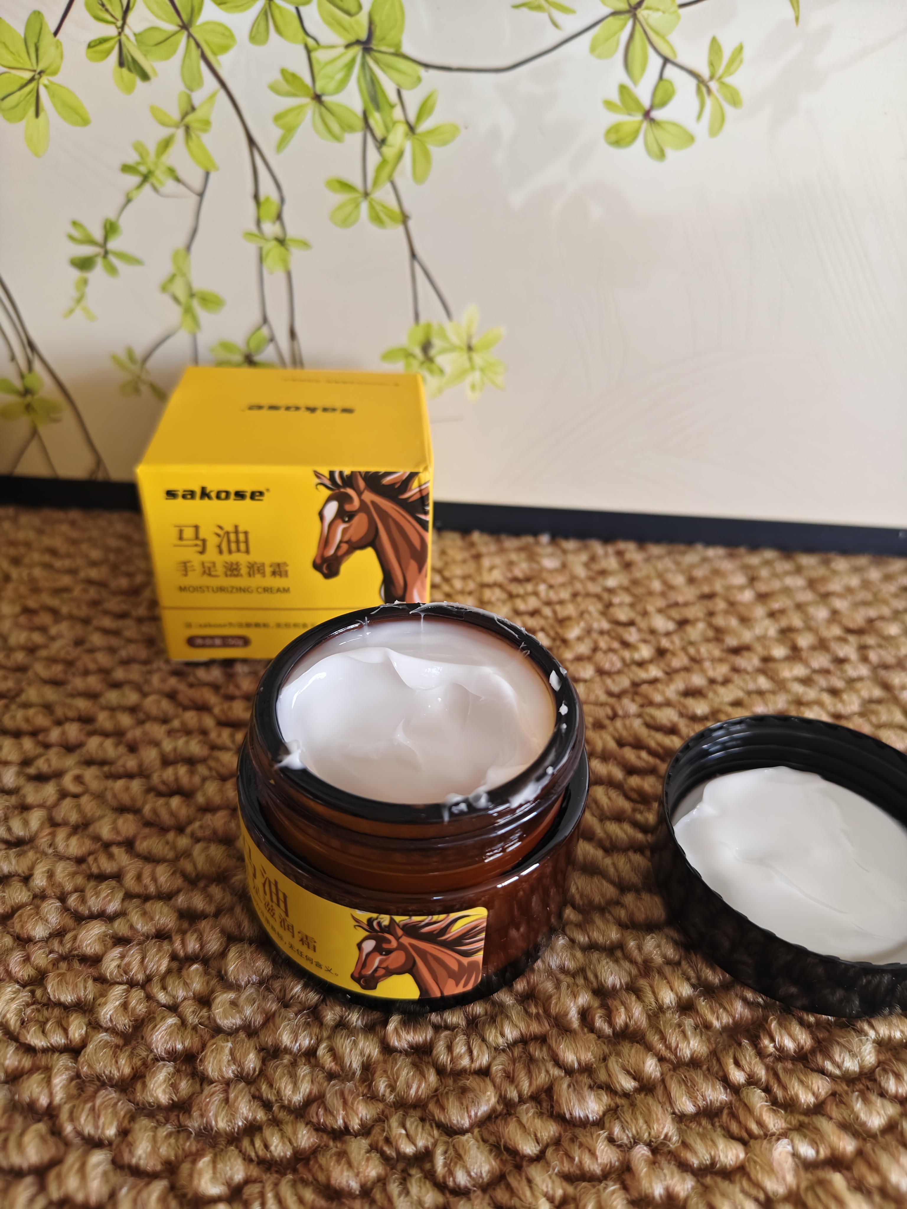 sakose马油手足防裂膏3瓶装共150g秋冬防粗糙皲裂保湿补水护手霜 实拍图