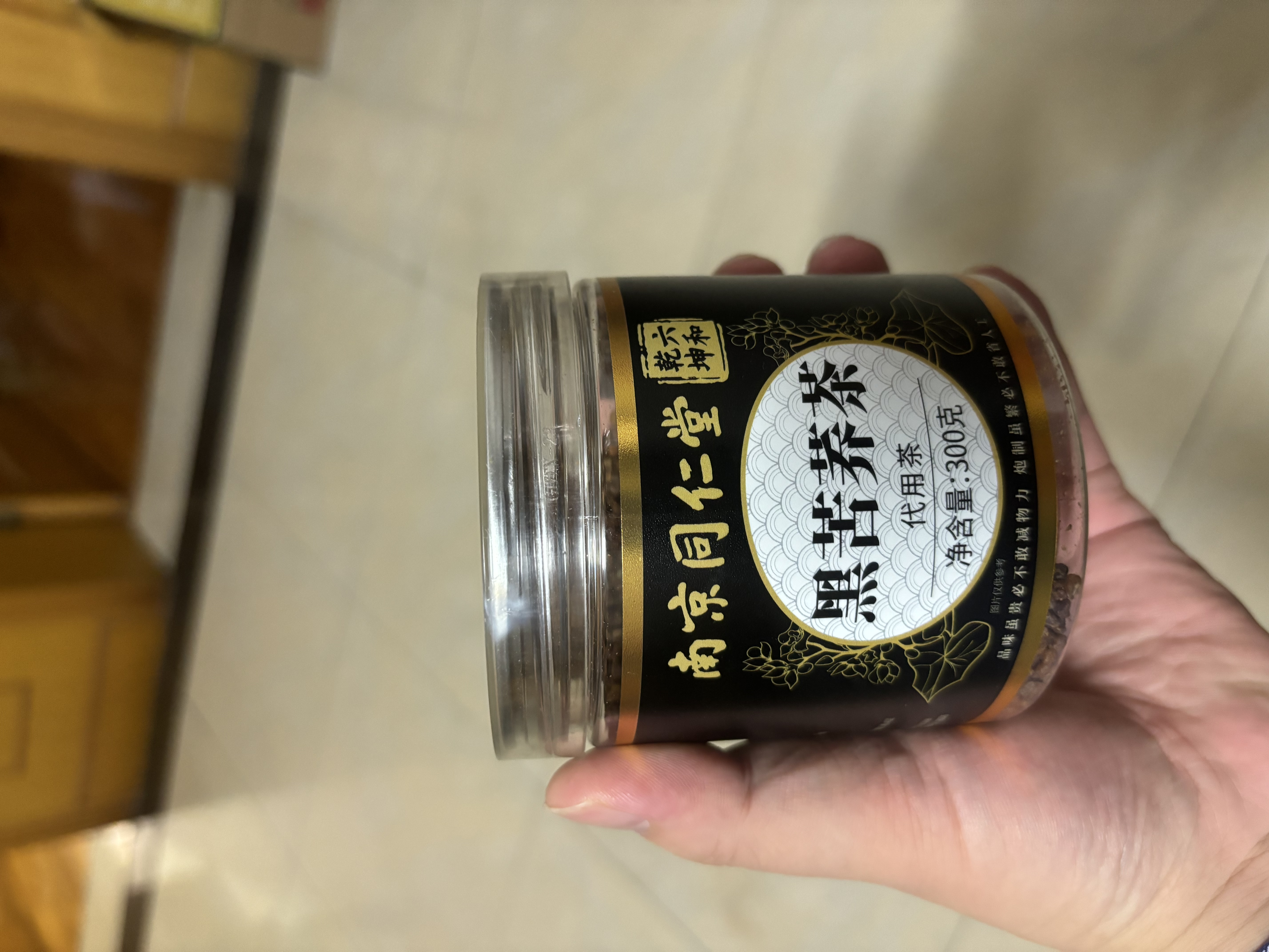 南京同仁堂特级四川大凉山黑苦荞麦茶降血三糖高全颗粒胚芽浓香苦荞麦茶300g 实拍图