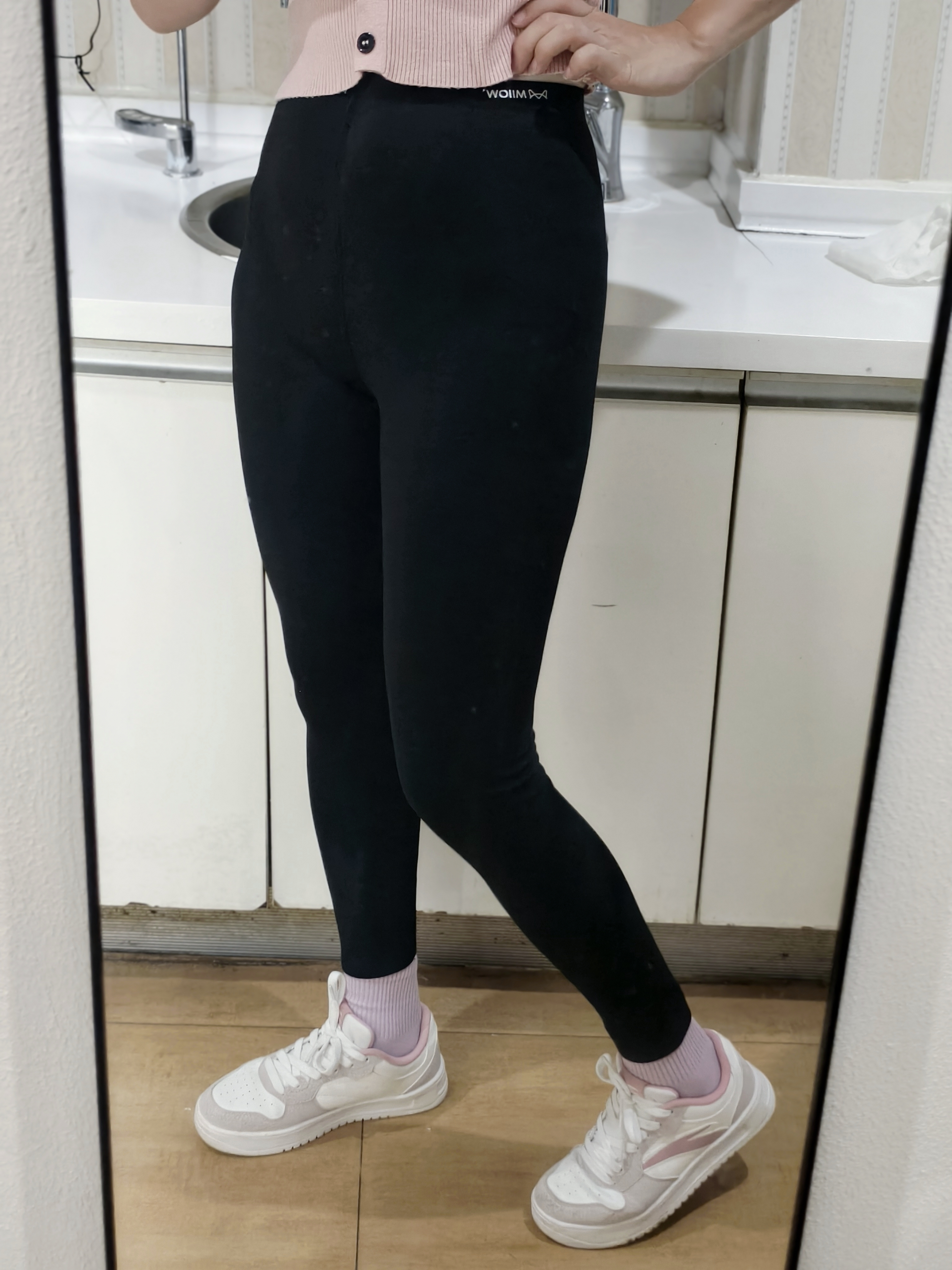 猫人加绒鲨鱼裤女外穿秋冬季加厚保暖紧身瘦腿黑色高腰瑜伽芭比打底裤 实拍图
