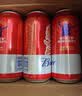 百威【梅西同款】经典红罐啤酒450ml*18罐整箱装京东自营 实拍图
