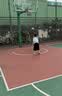 361°篮球儿童中小学生训练室内外耐磨5号橡胶玩具篮球赠打气筒 蓝色 实拍图