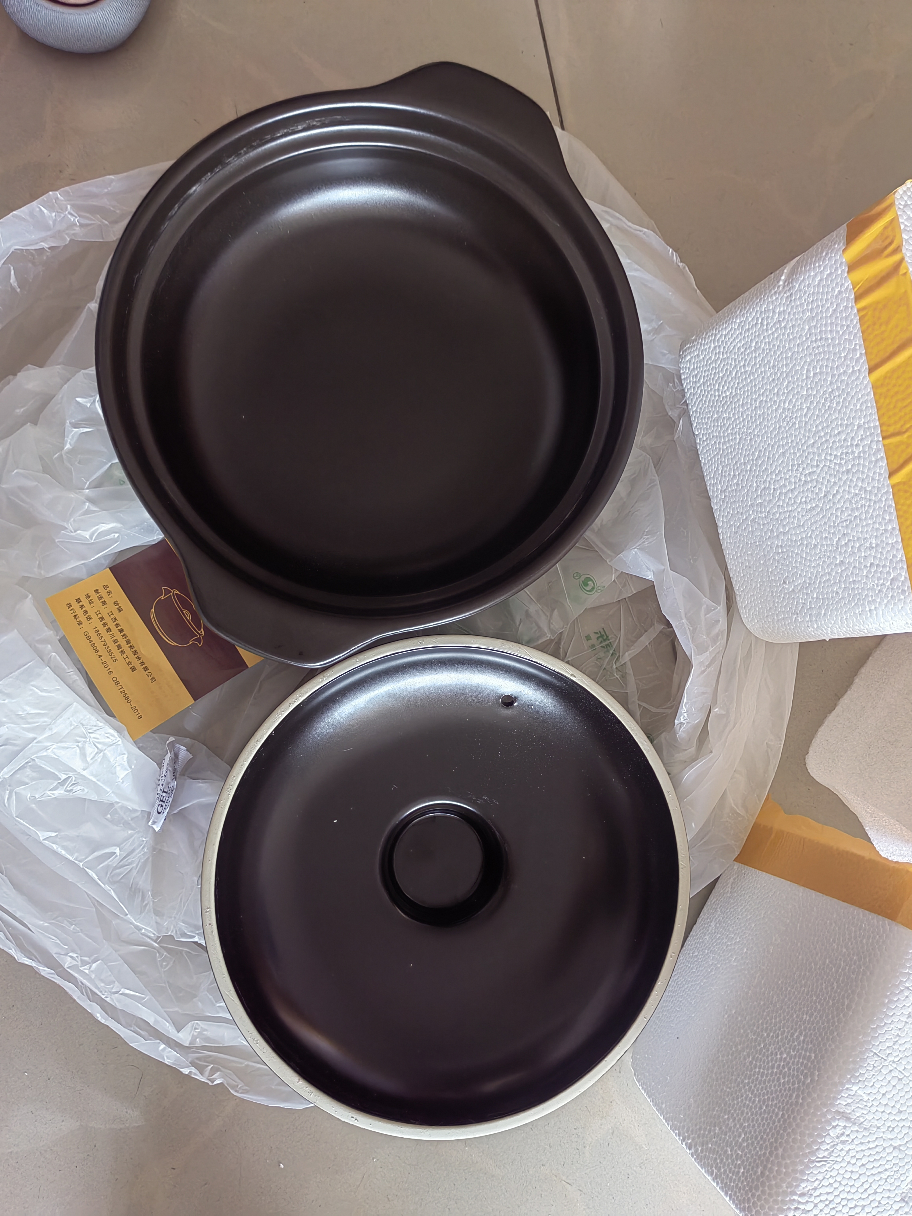 京严煲仔饭砂锅宽口陶瓷炖锅家用耐高温不易裂燃煤气灶专用啫啫煲广式 实拍图