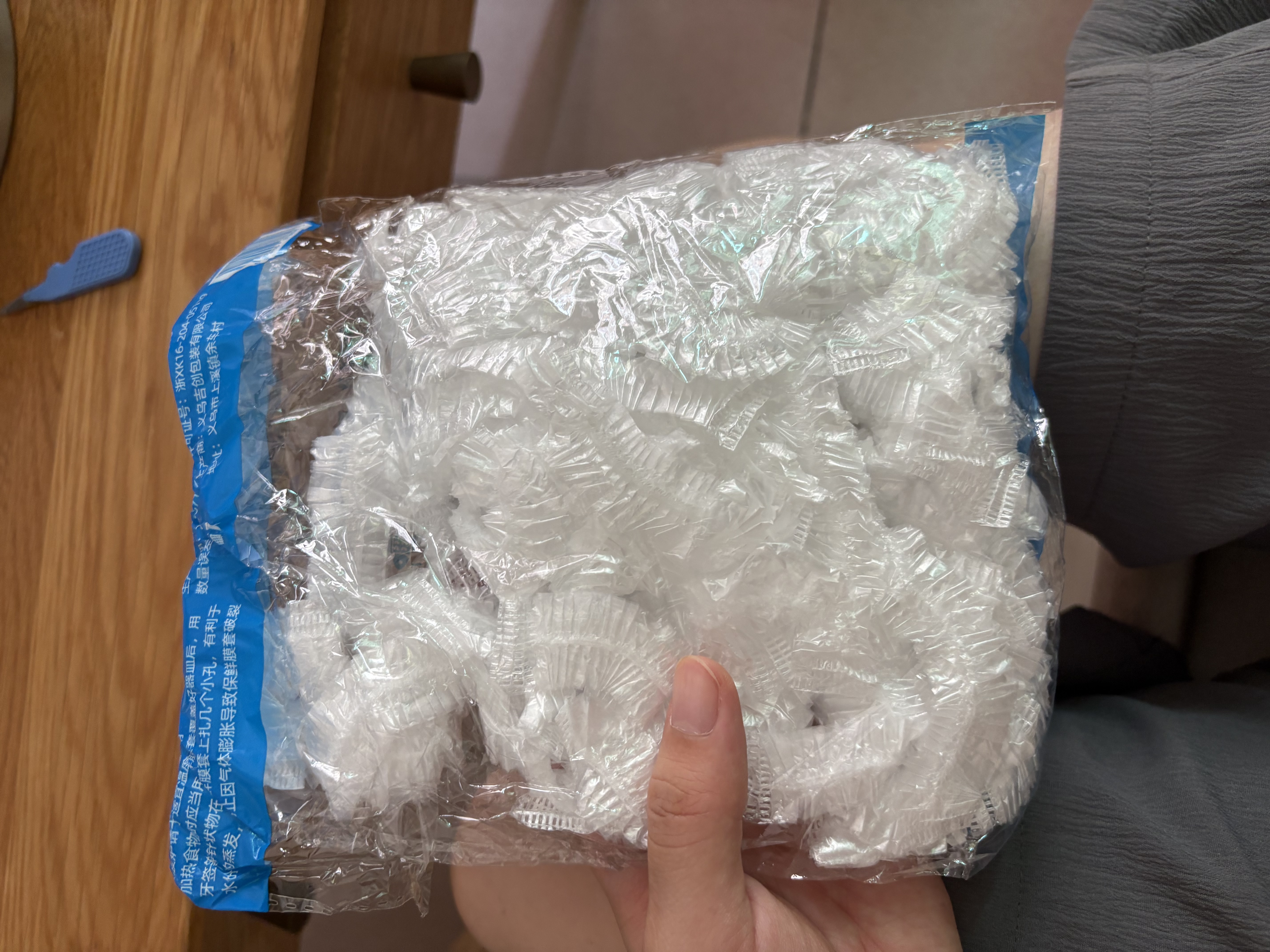 抗菌保鲜膜套一次性家用食品保鲜防尘罩厨房冰箱防串味专用套罩 【活动专享】抗菌100只 实拍图