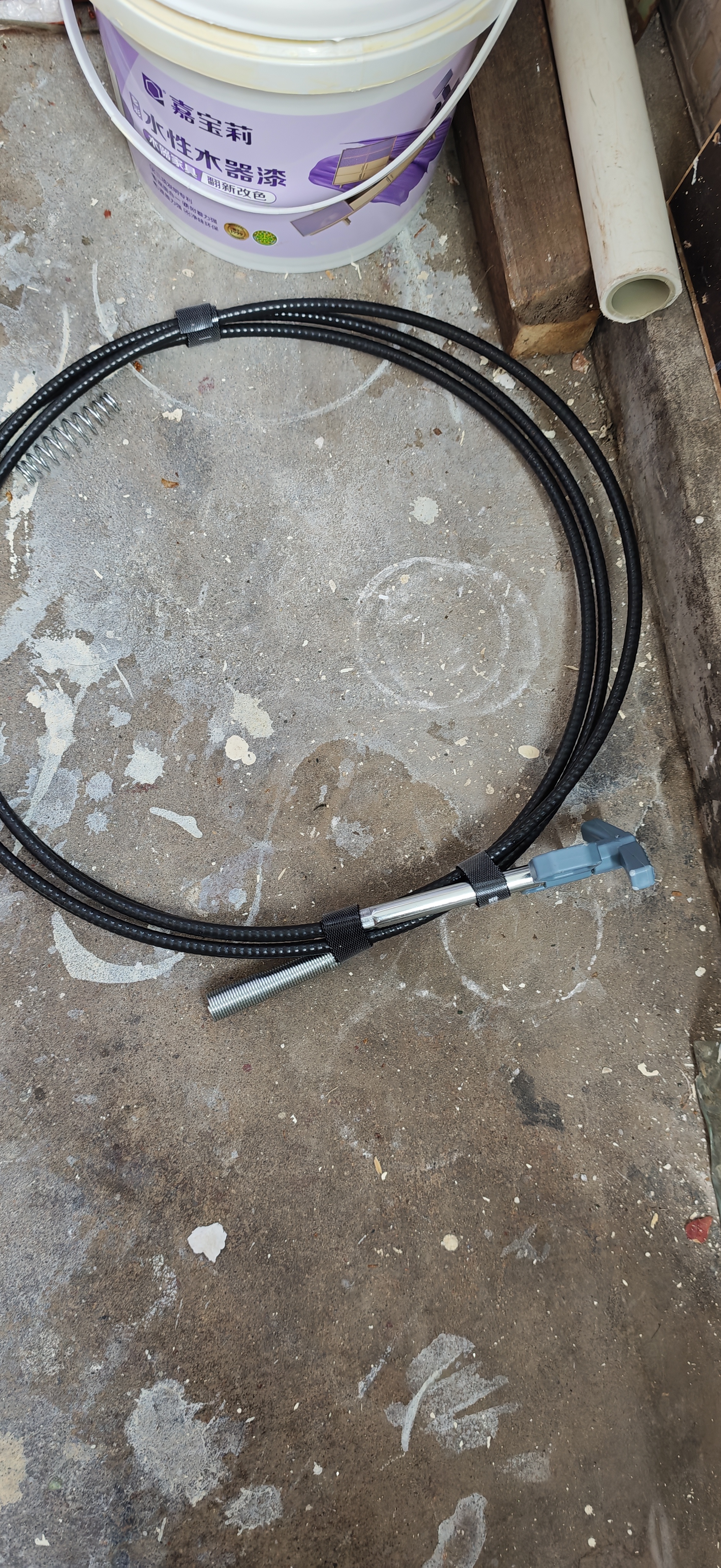 美丽新下水道堵塞疏通器通厕所马桶管道工具四爪异物夹拾取器300cm 实拍图