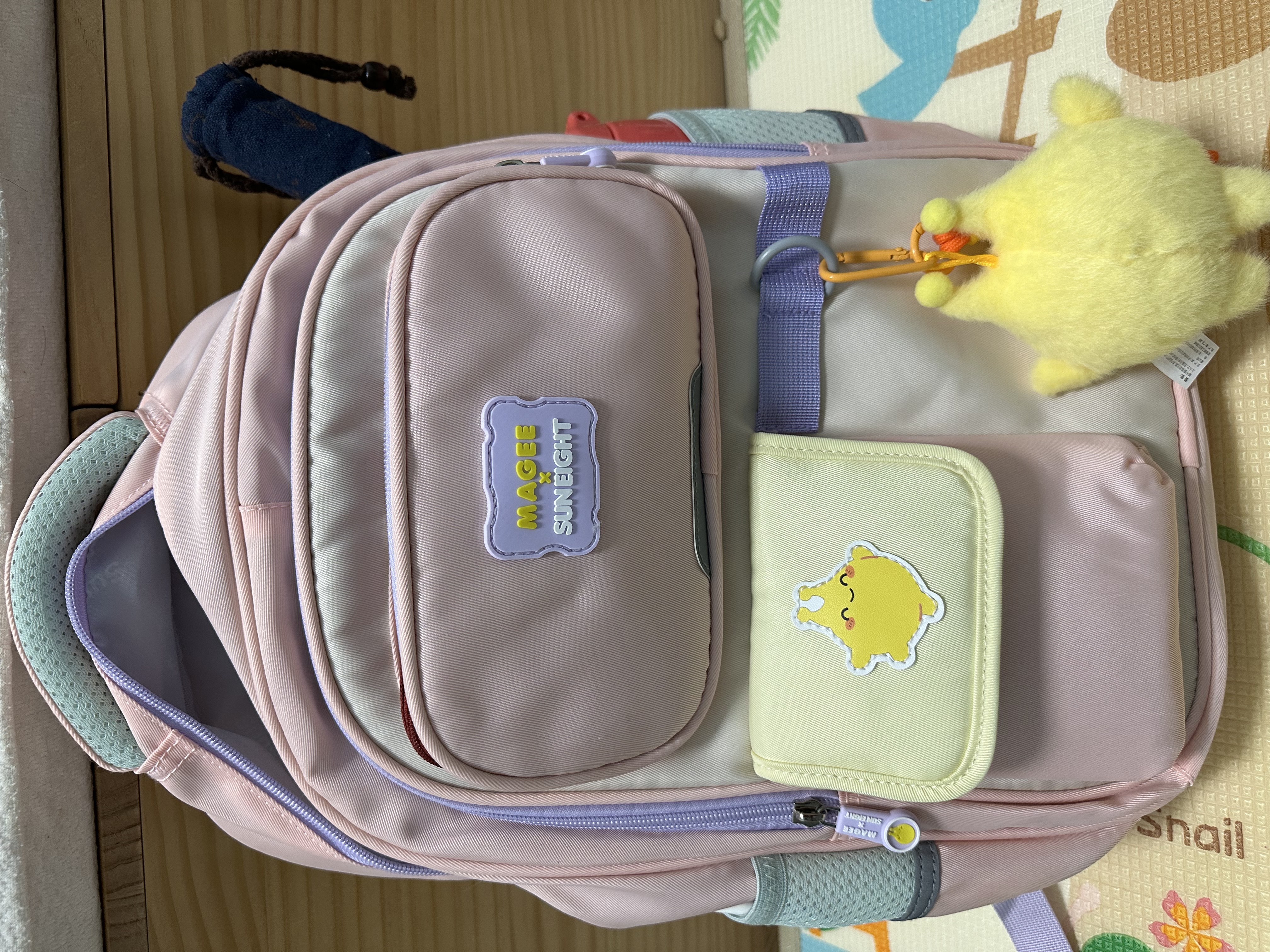 阳光8点书包小学生麦咭儿童书包男生女孩护脊减负1-3-6年级轻便双肩背包 实拍图