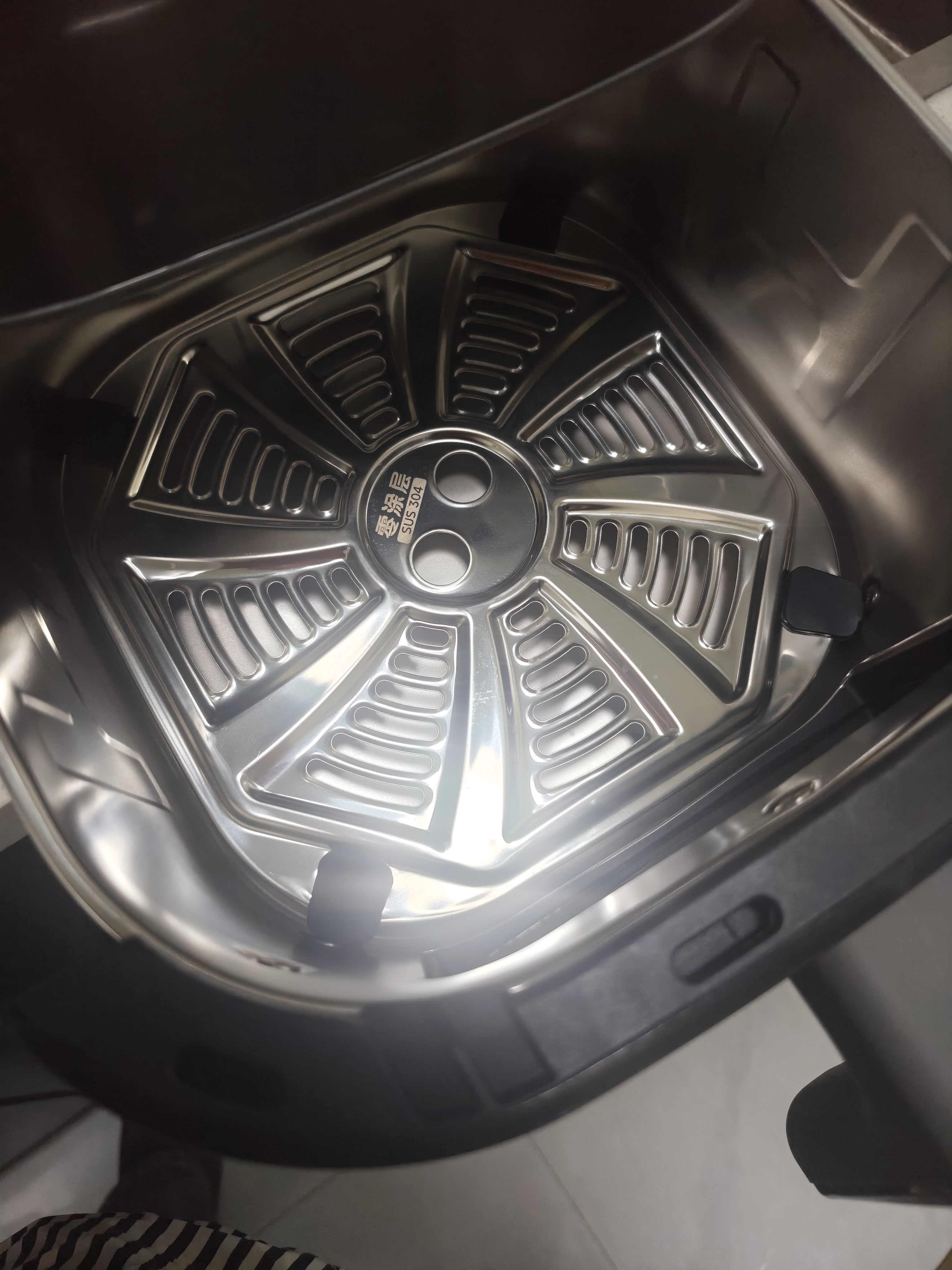 美的（Midea）空气炸锅京东自营2026年新款 家用可视多功能烘焙蒸烤一体机 不锈钢0涂层智能免翻面KZC6054PRO 实拍图
