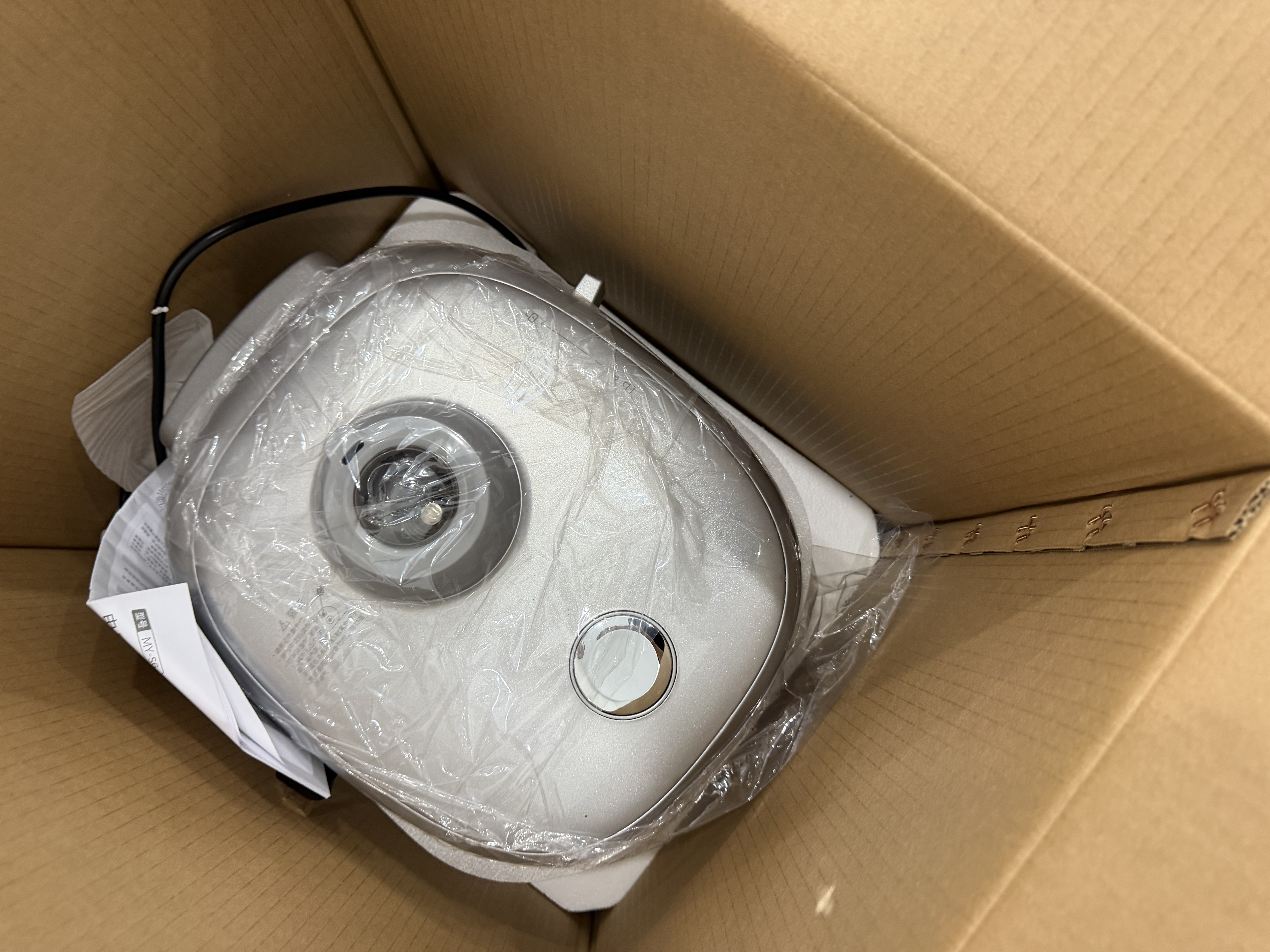 美的（Midea）IH加热大鸭梨AI智能120kPa电压力锅晶钛0涂层高压锅5L多功能新款电饭煲家用4-6人智能预约MY-S6 实拍图