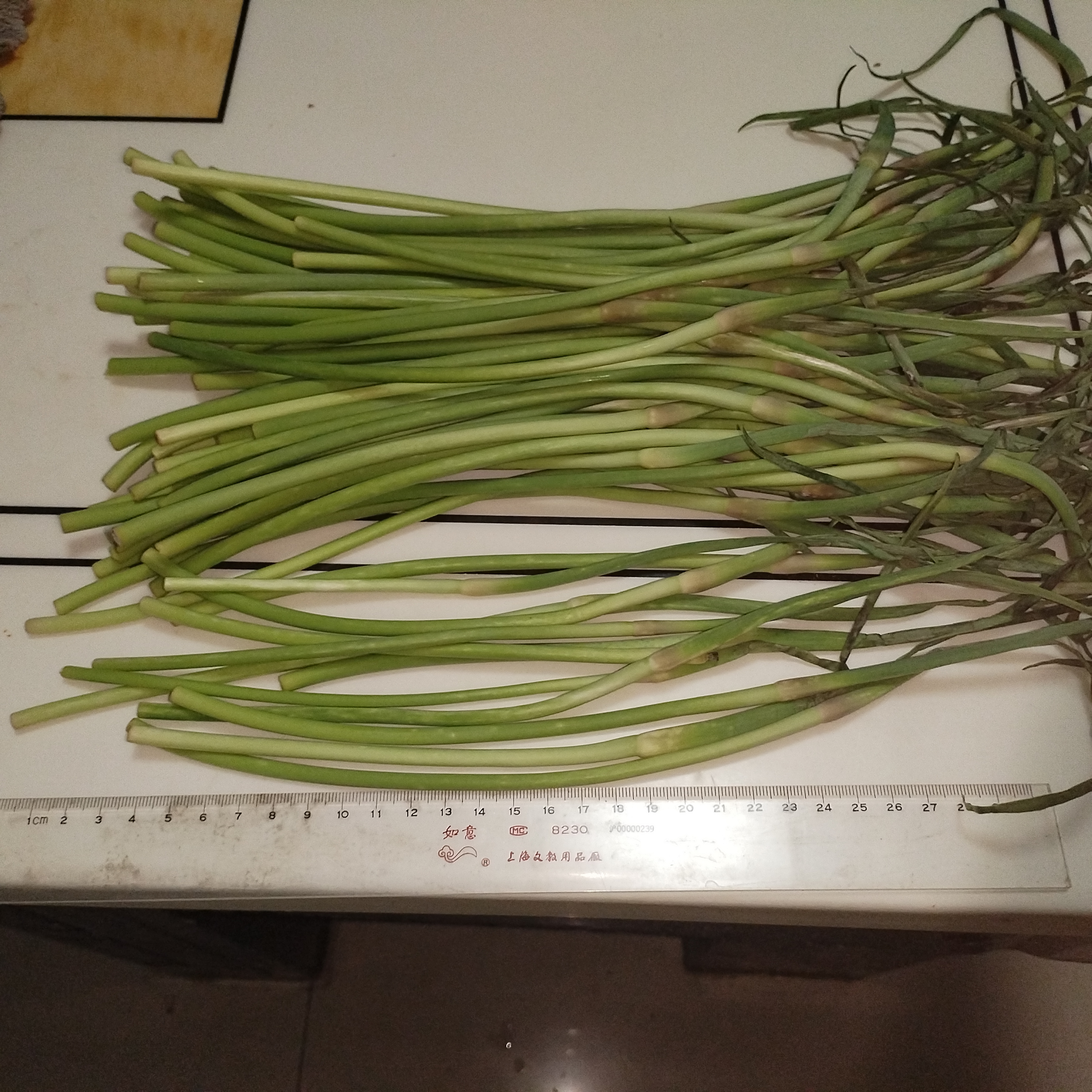 京喜自营农家自种蒜苔生鲜蔬菜超市同款即食蒜苔超市批发买菜首选 新鲜蒜苔1斤 实拍图