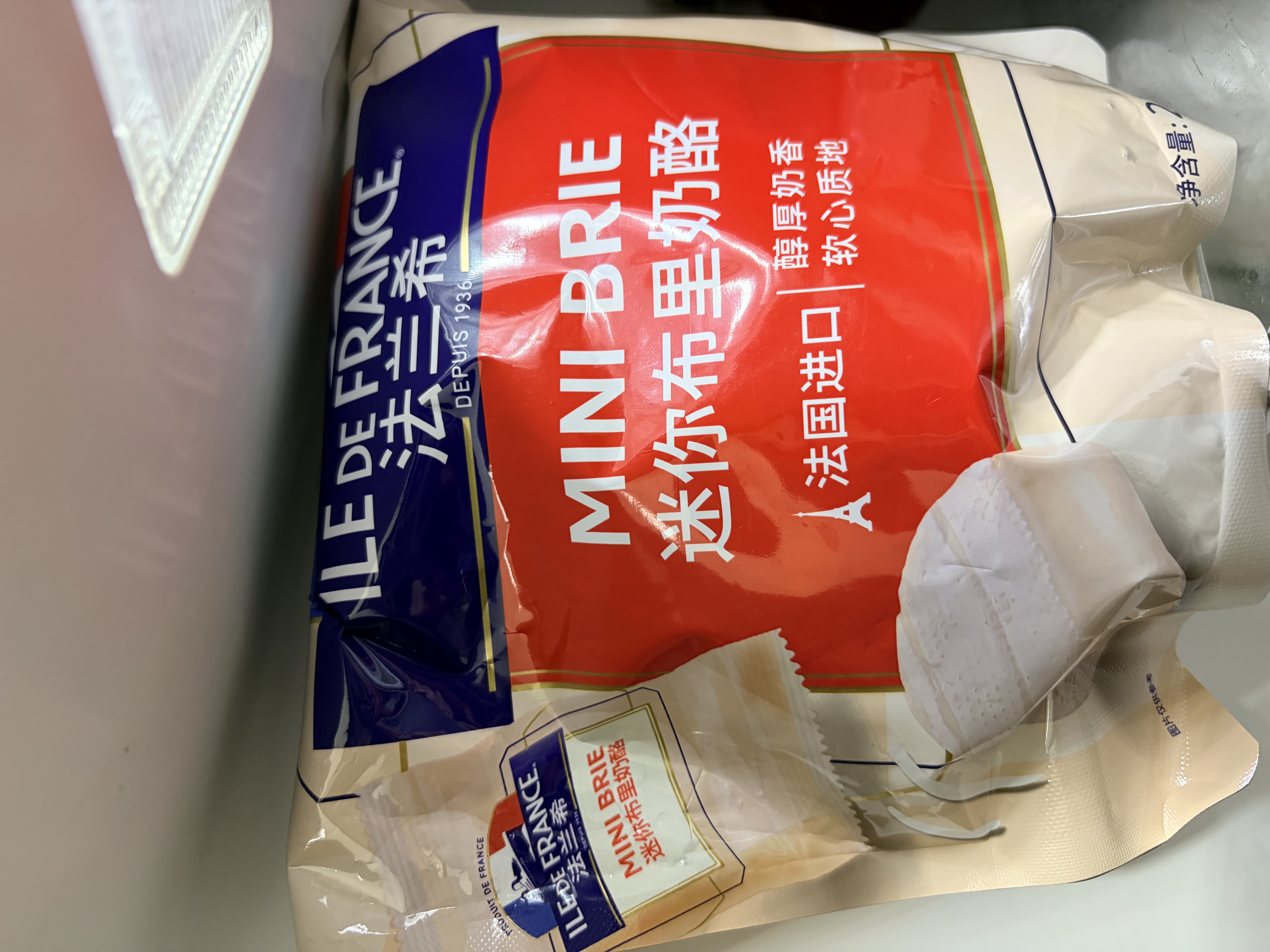 ILE DE FRANCE法兰希 法国进口原制奶酪 迷你布里奶酪 250g*2 实拍图