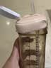 HEGEN海格恩吸管杯奶瓶1-3岁儿童水杯幼儿园PPSU直学饮杯喝水瓶330ml粉 实拍图