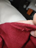 槿城大尺寸围巾超长韩国秋冬款加厚围巾保暖男女纯色流苏披肩Y2352 酒红色 长230cm*宽83cm 实拍图