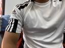 adidas舒适足球运动上衣圆领短袖球衣男大童儿童夏季阿迪达斯官方   白/黑色   164 实拍图