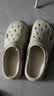 名创优品（MINISO）洞洞鞋男士夏季外穿防滑厚底凉鞋防臭沙滩包头拖鞋情侣卡其44-45 实拍图