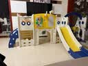 KIDDIPLAY儿童滑滑梯室内家用2至10岁宝宝滑梯秋千二合一攀爬架多功能乐园 蓝小神童组合加攀爬+画板过道 无规格 实拍图