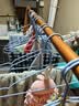 家逸实木衣架落地立式衣帽架挂衣架卧室可折叠置物架简约晾衣服架子 实拍图