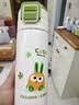 希乐保温杯弹盖杯316不锈钢水杯大容量便携学生儿童上学双饮杯子400ml 实拍图
