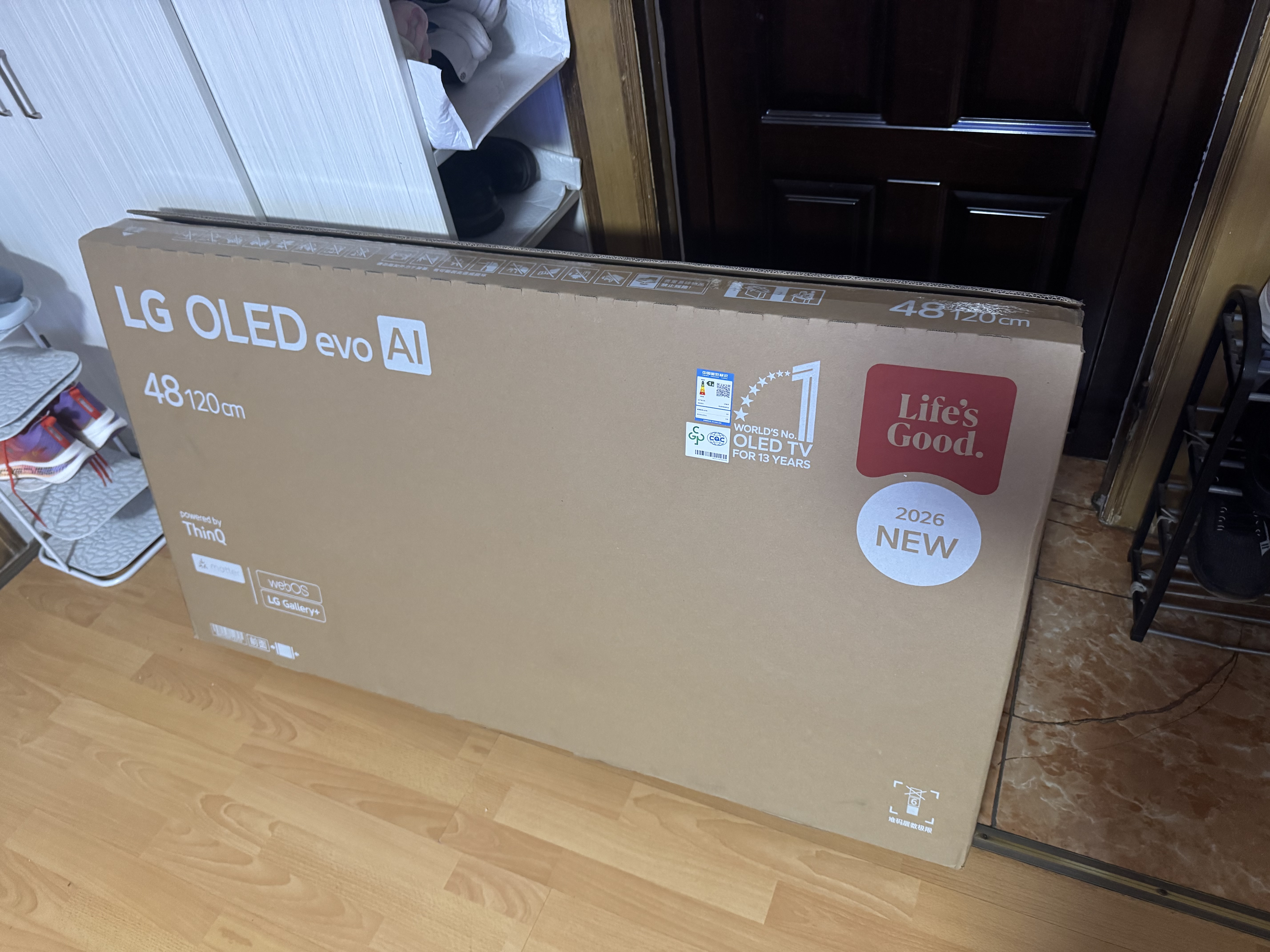 LG电视G6系列 48英寸OLED游戏电视 165Hz高刷 4K超高清专业电竞显示器 OLED48G6PCA 实拍图
