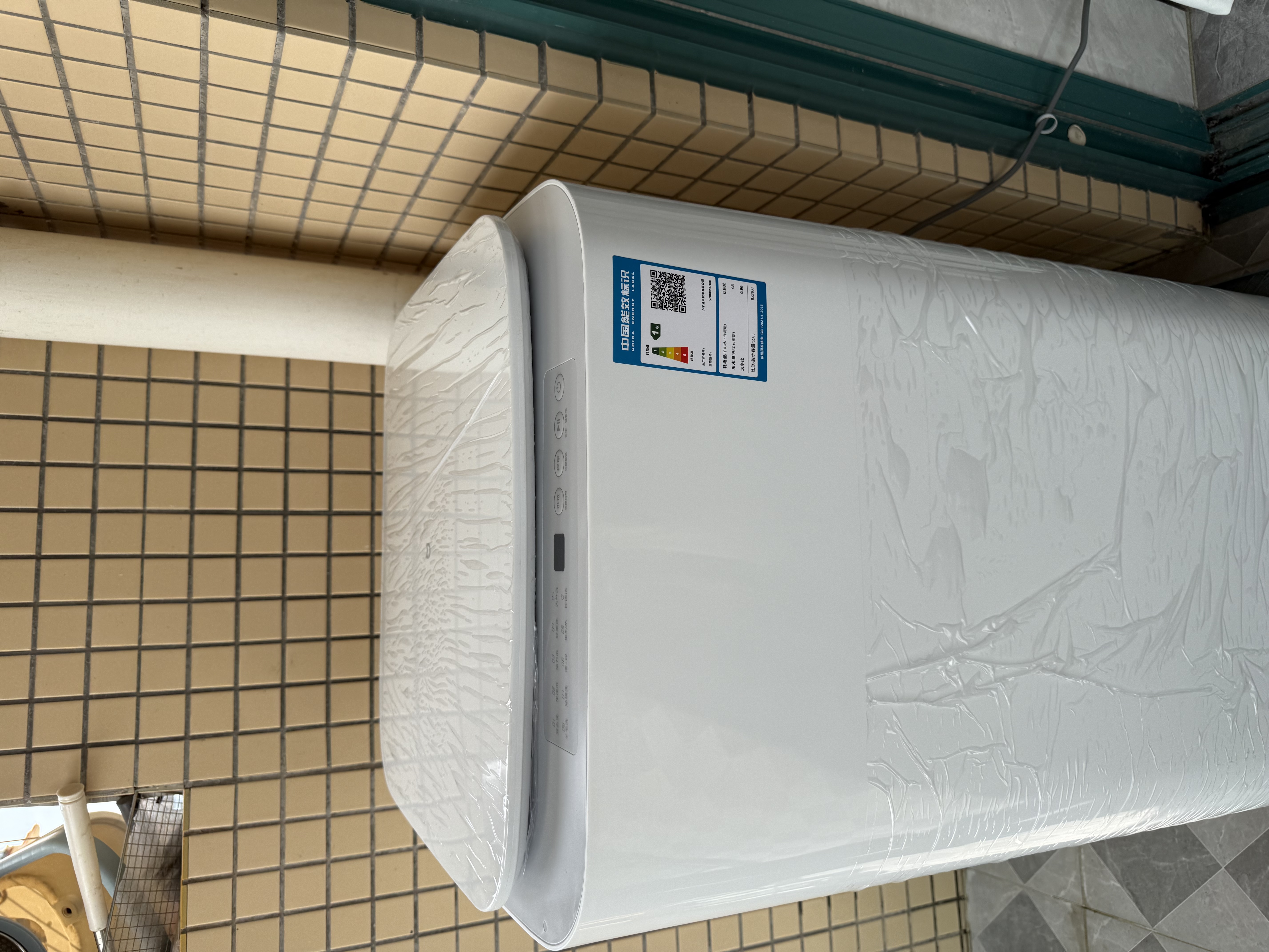 米家小米波轮洗衣机全自动小型家用出租房宿舍脱水机 8公斤一级能效羊毛洗以旧换新XQB80MJ106 实拍图