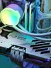 TCOMAS钛钽SJ-A080 360白色 一体式CPU水冷散热器 大冷头加厚冷排风扇ARGB光效 支持intel/AMD 实拍图