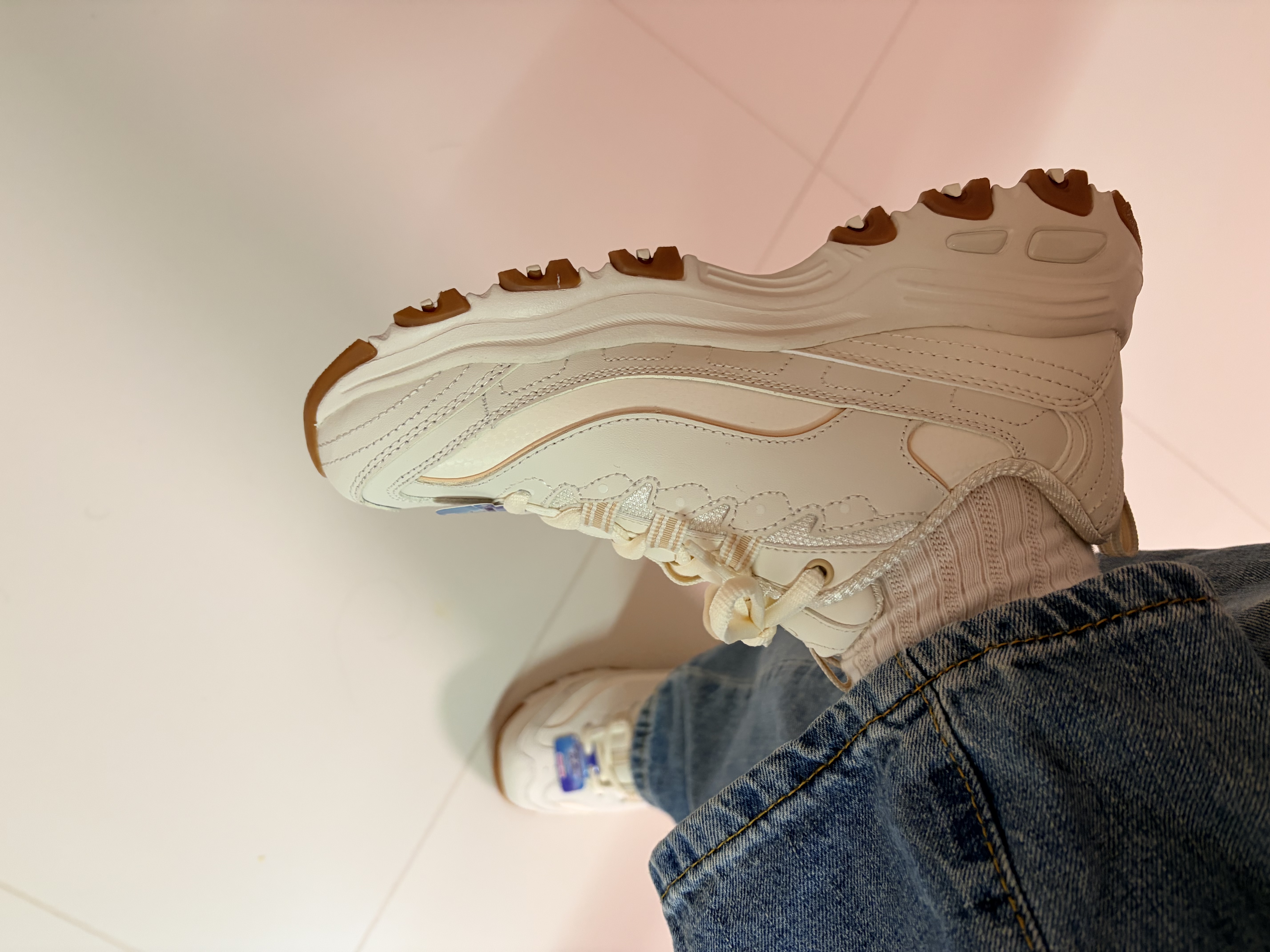 斯凯奇（Skechers）美拉熊老爹鞋女士秋季厚底增高熊猫鞋复古通勤休闲运动鞋 实拍图