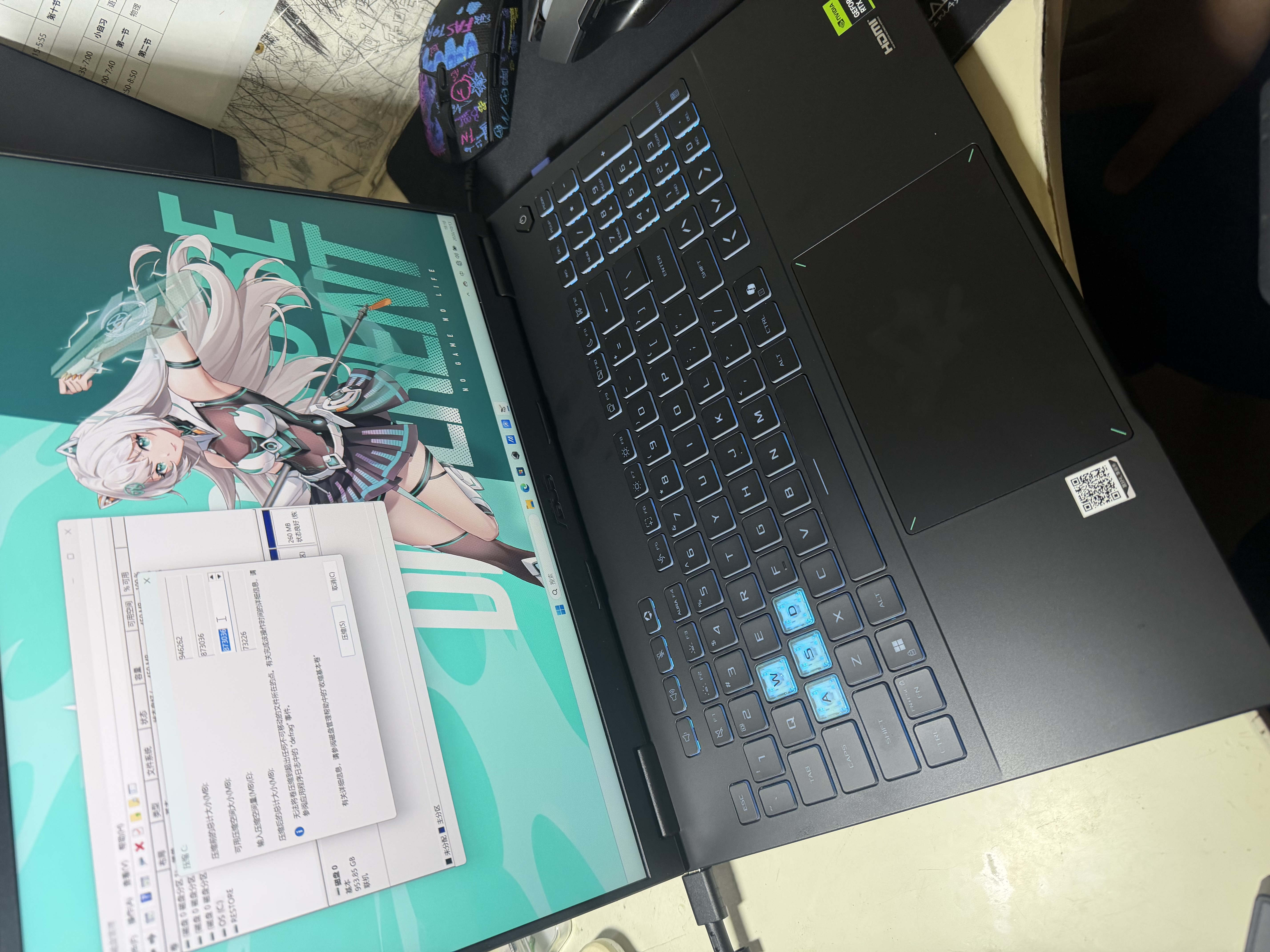 华硕天选6 Pro 锐龙版  16英寸游戏本 笔记本电脑(锐龙9 8940HX 16G 1T RTX5060 2.5K)灰 实拍图