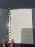 齐心（COMIX）A5/50张不硌手活页本笔记本本子 可拆卸学生线圈本记事本大容量考研开学文具 ECHA550透明横线 实拍图