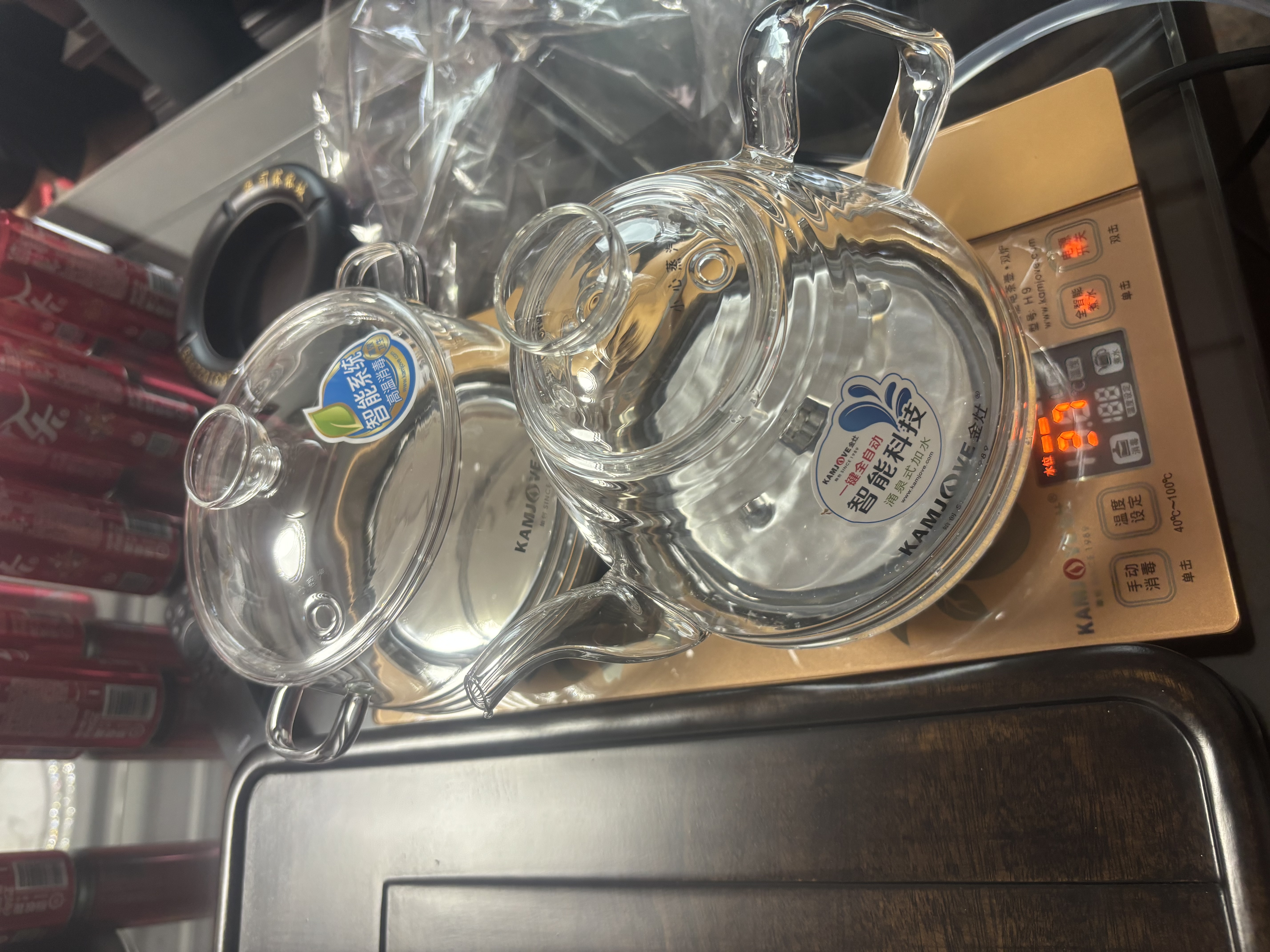 金灶（KAMJOVE）全自动上水电热水壶 茶台烧水壶保温一体茶桌嵌入式恒温电水壶 H9 底部涌泉上水【20x37cm】【台嵌两用】 实拍图