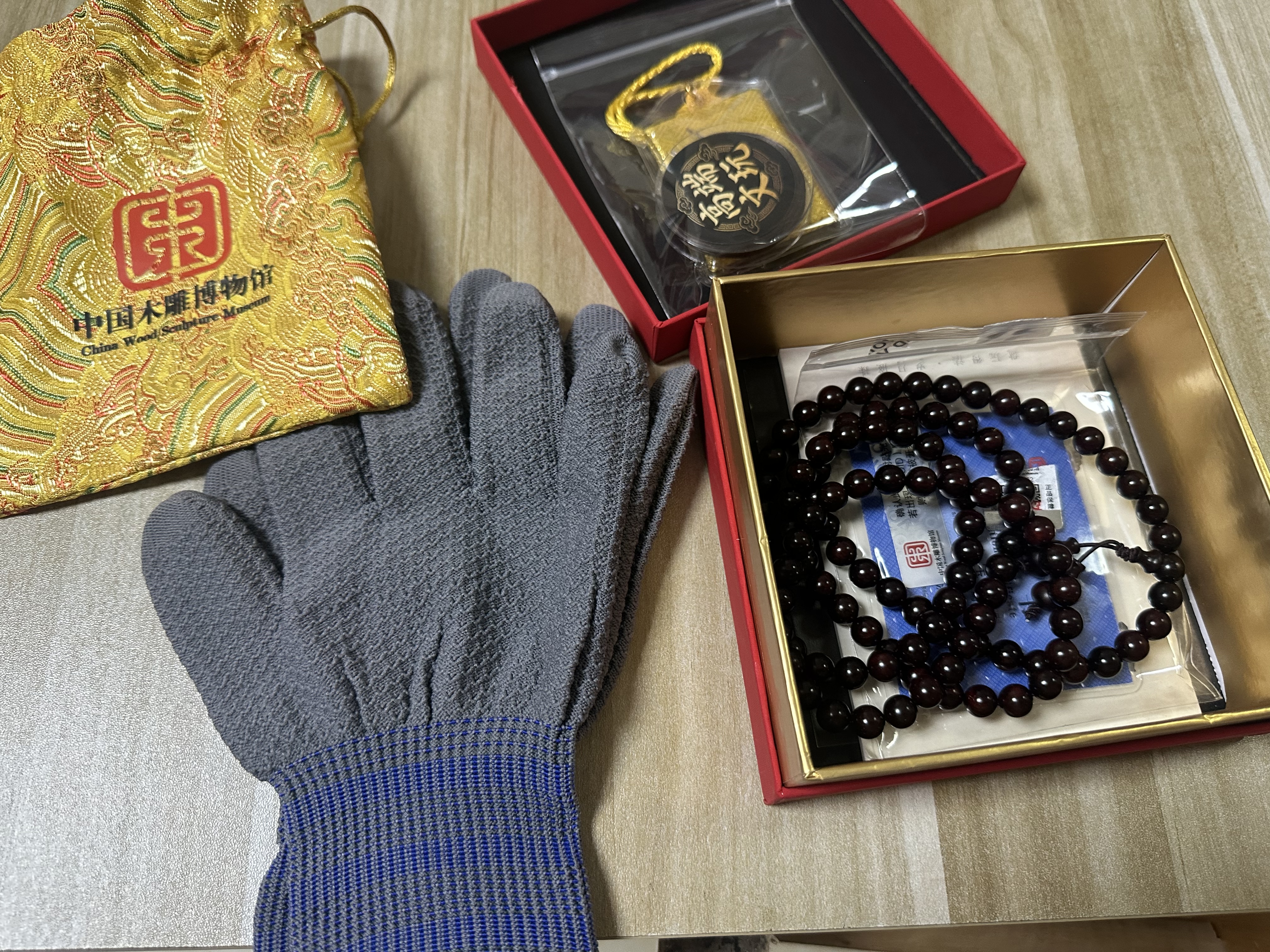 中国木雕博物馆正宗印度小叶紫檀男士手串108颗正品高密度泥料高端檀木手链女8mm 实拍图