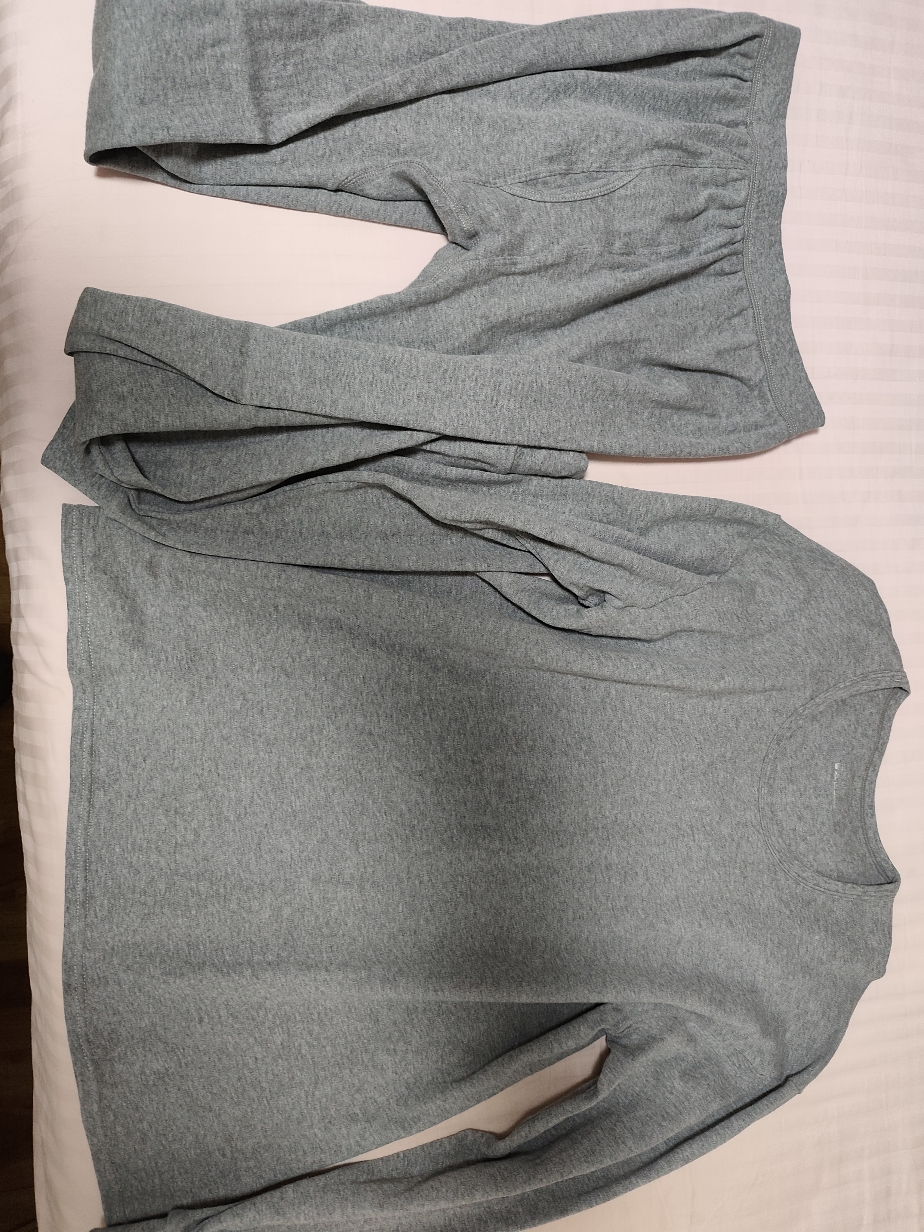 浪莎秋衣秋裤男纯棉抗菌青年薄款全棉毛衫圆领保暖内衣套装男士冬季 实拍图