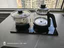 容声全自动上水电热水壶泡茶专用茶桌茶台智能烧水壶一体机煮茶控温茶具套装316不锈钢电热水壶烧水器 0.8L 质保2年|316钢清洁|37*23cm黑 实拍图