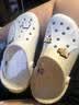 卡骆驰（CROCS）贝雅卡骆班洞洞鞋|205089 白/深蓝-126   41 /42(260mm)   实拍图