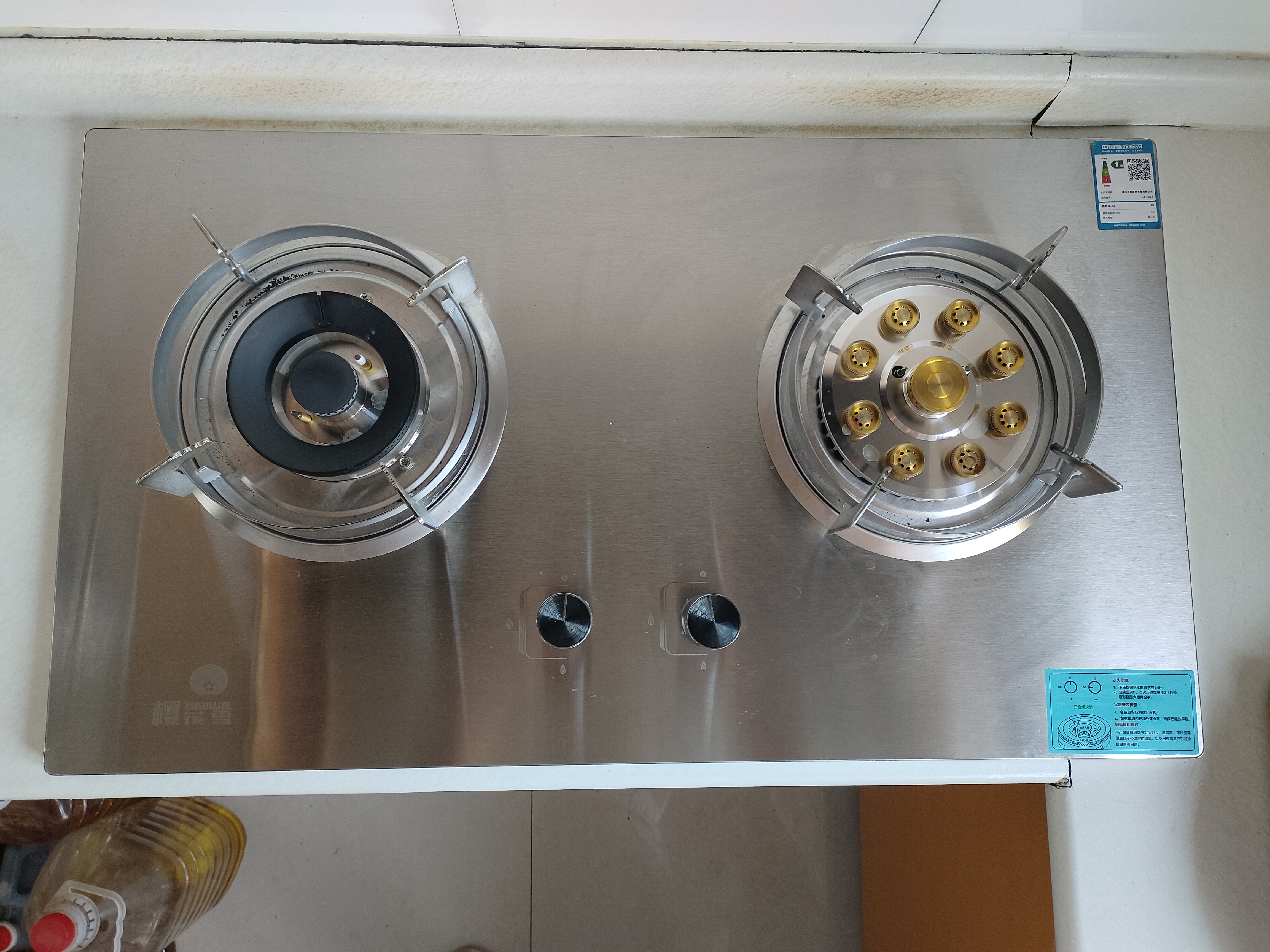 樱花雪燃气灶双灶家用猛火灶天然气灶煤气灶防干烧5.2kw大火力不锈钢液化气灶罐装专用台式嵌入式灶具 鸳鸯右猛火【加厚不锈钢】熄火保护+排名前十名 天然气 实拍图