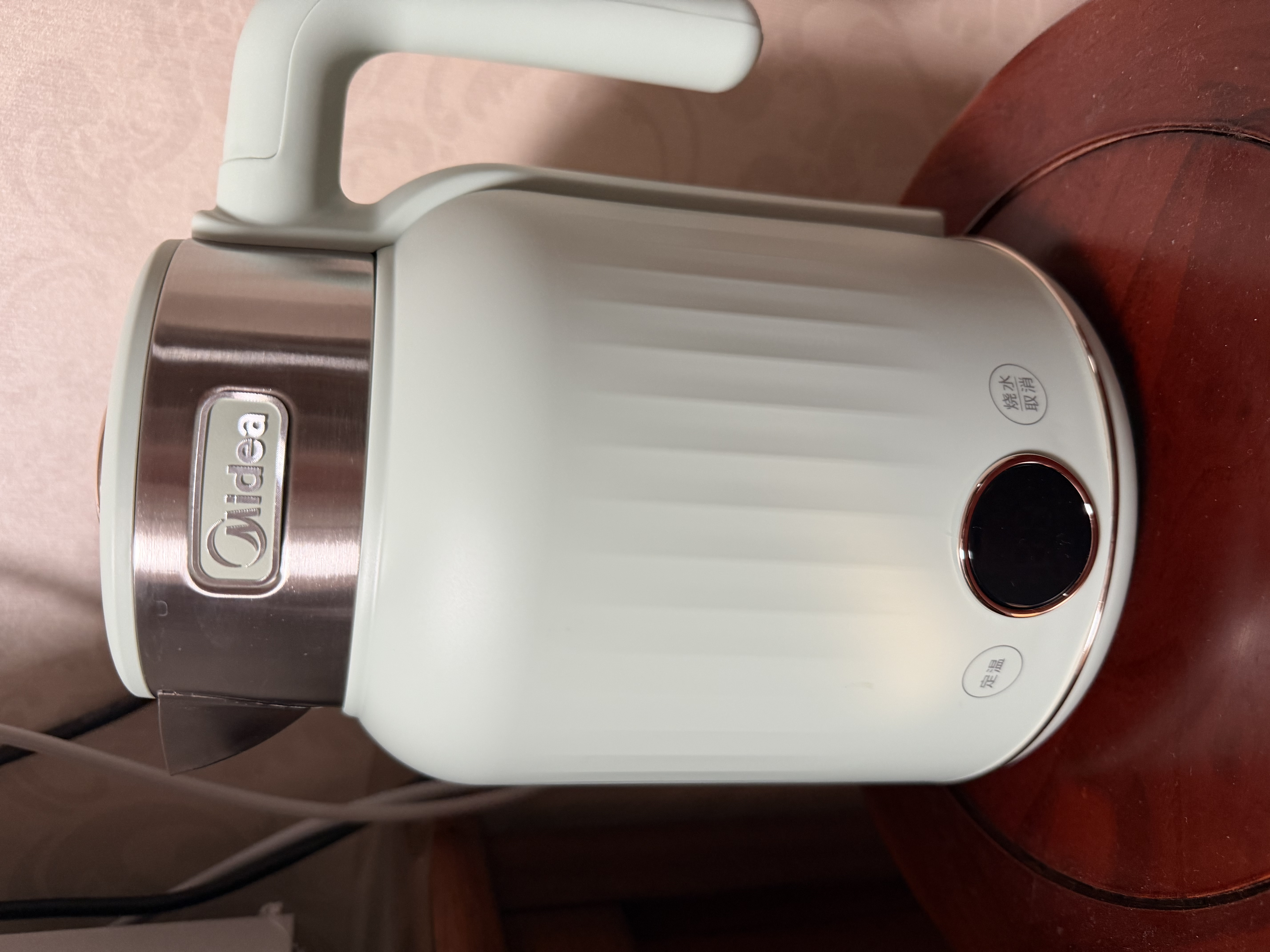 美的（Midea）艺术家电热水壶烧水壶自动断电恒温水壶1.7L无缝316L母婴级不锈钢调奶器7档温控吨吨壶MK-SH53-Q 实拍图