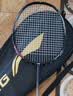 李宁（LI-NING）羽毛球拍雷霆小钢炮黑色全碳素专业进攻型单拍4U已拉线AYPT307-4 实拍图