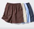 优衣库麻混纺舒适短裤女装485251 37 栗色 3XL 实拍图