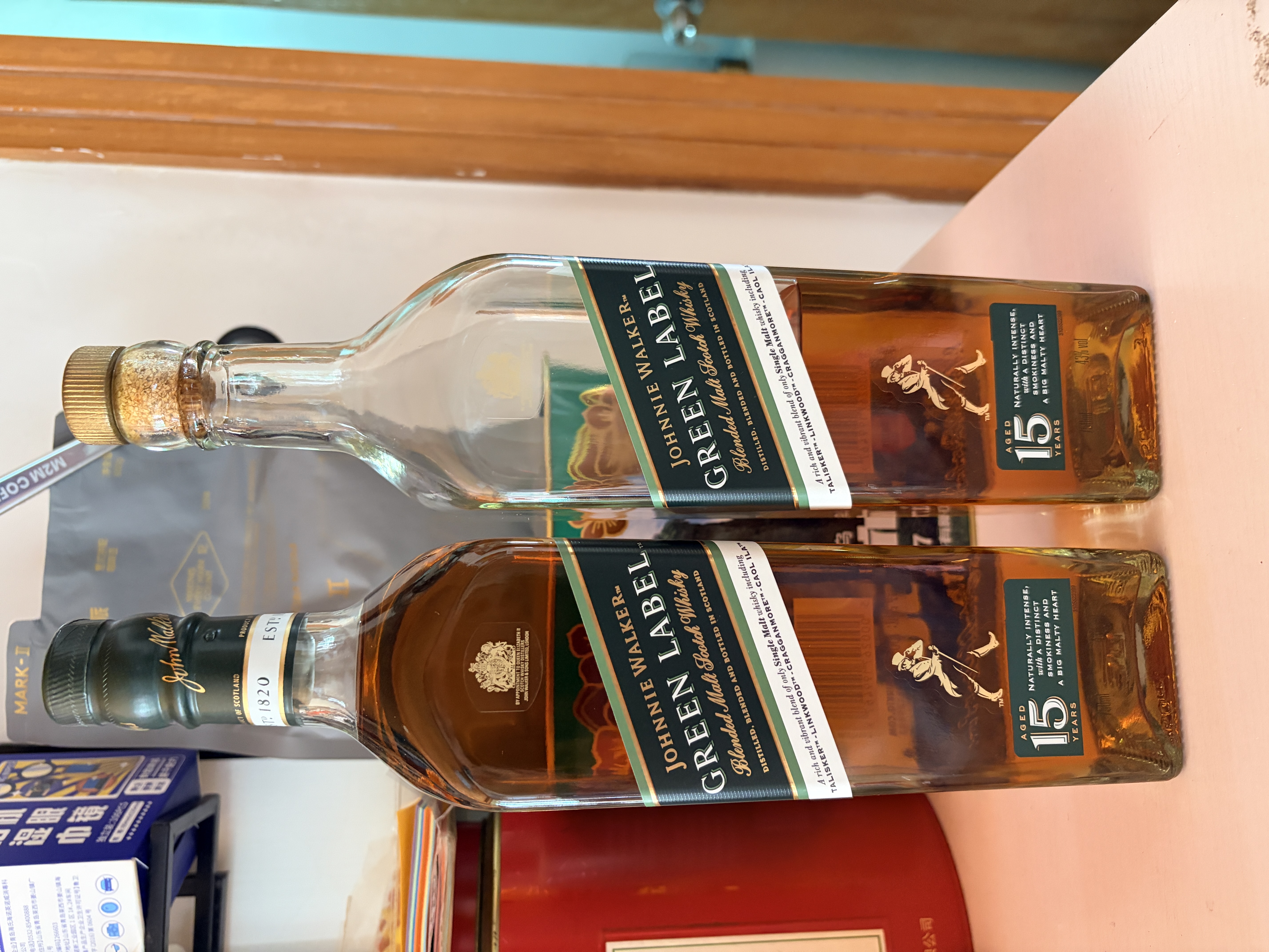 尊尼获加绿方绿牌15年 苏格兰调和威士忌 洋酒 750ml 送礼 实拍图