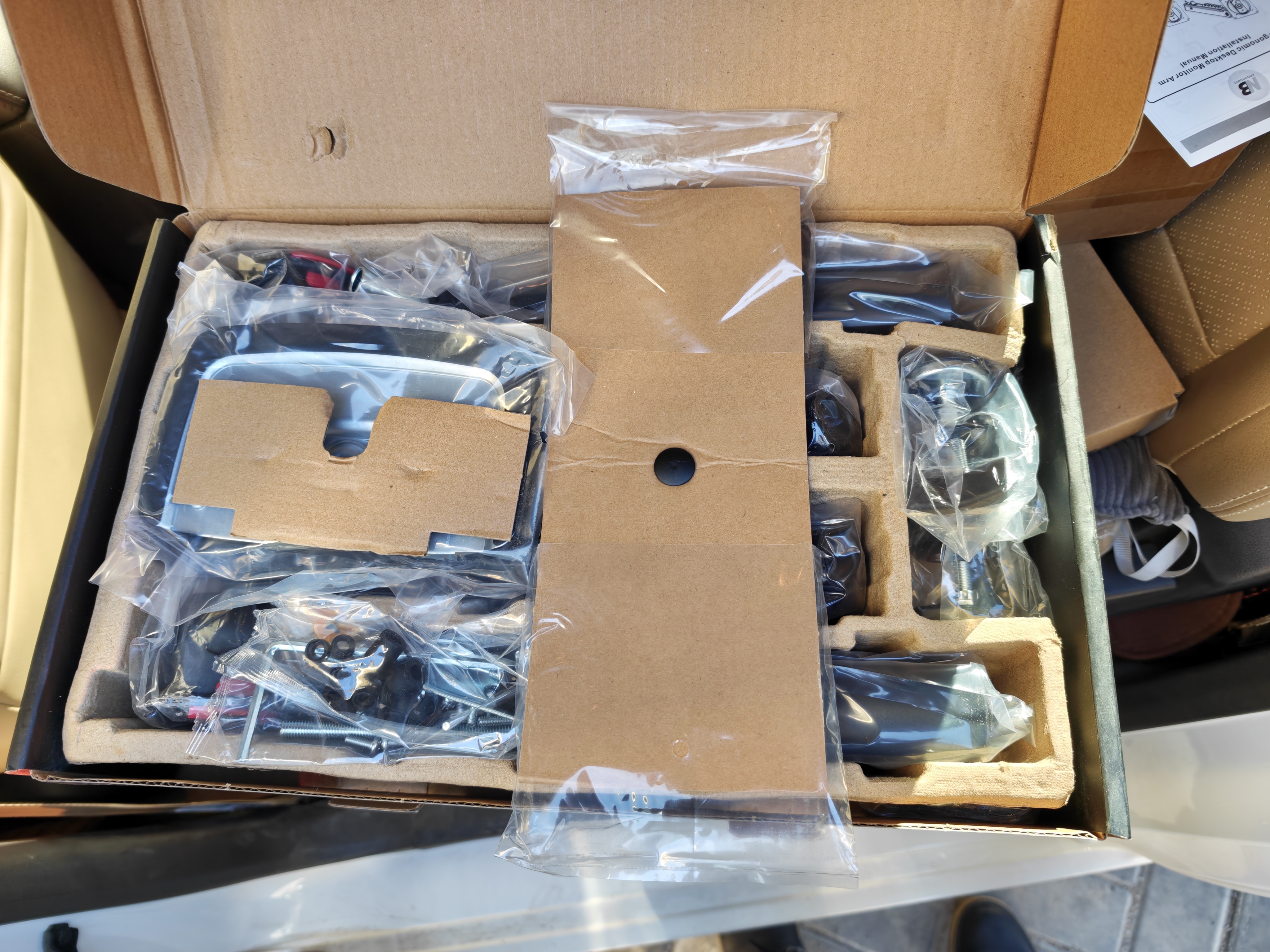 NB双屏显示器支架 机械臂一拖二电脑显示屏支架臂 多屏扩展桌面夹式底座 屏幕升降悬空托增高架A5C 实拍图