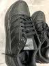 阿迪达斯（adidas）男女鞋板鞋秋季皮面防泼水黑色百搭运动休闲鞋 碳黑 40.5 实拍图