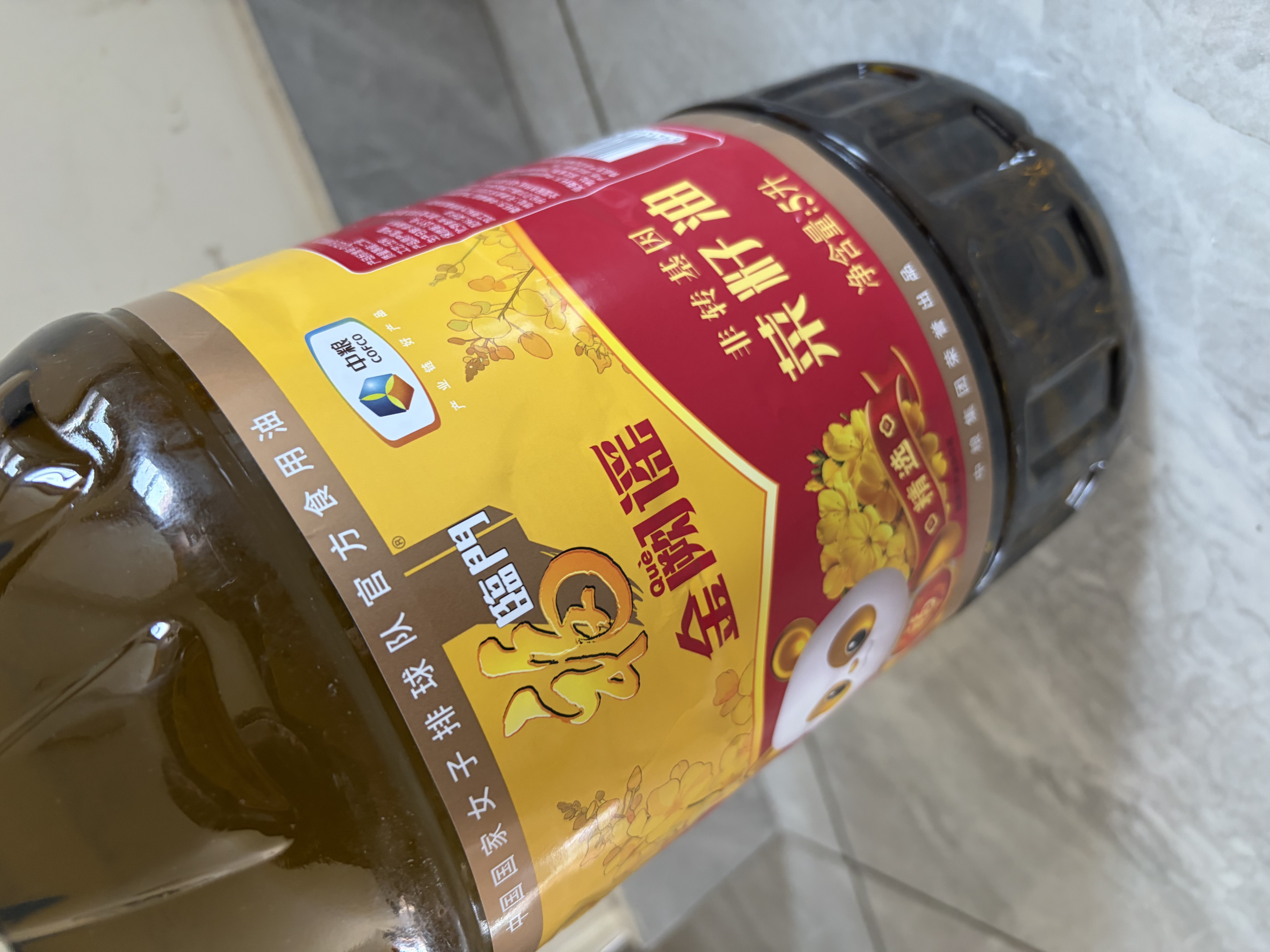 福临门【东哥同款】金阙谣食用油物理压榨非转基因精选菜籽油5L家庭 实拍图